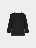 BASIC HIGH V TEE 3Q-BLACK