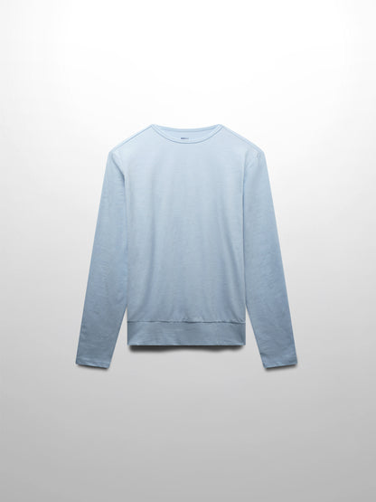 Crew Bomber Tee-Light Blue