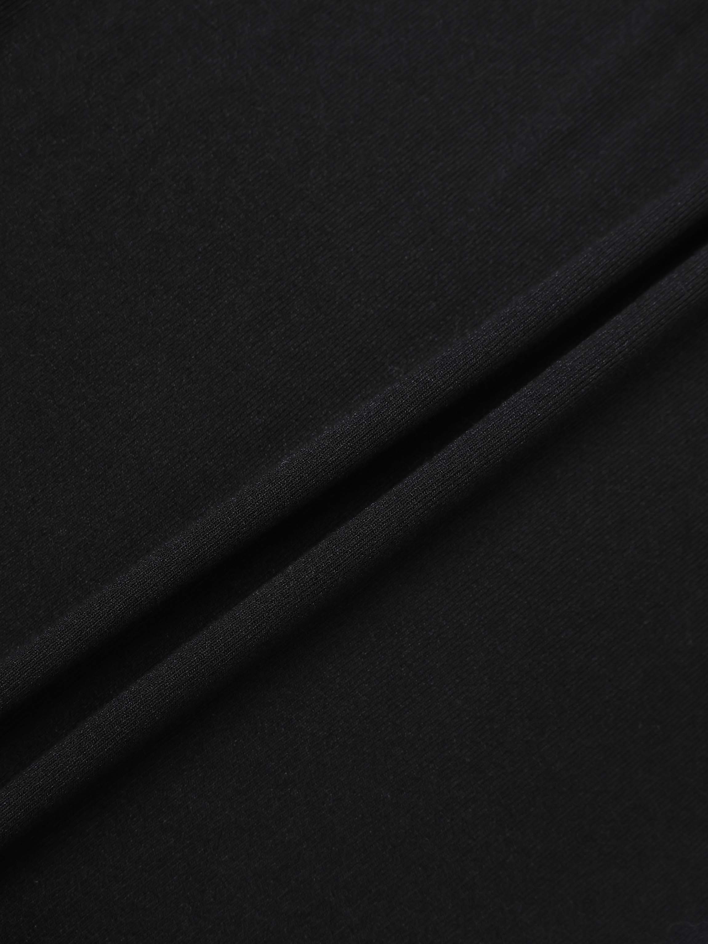 Crossover Knit Maxi Dress - Black