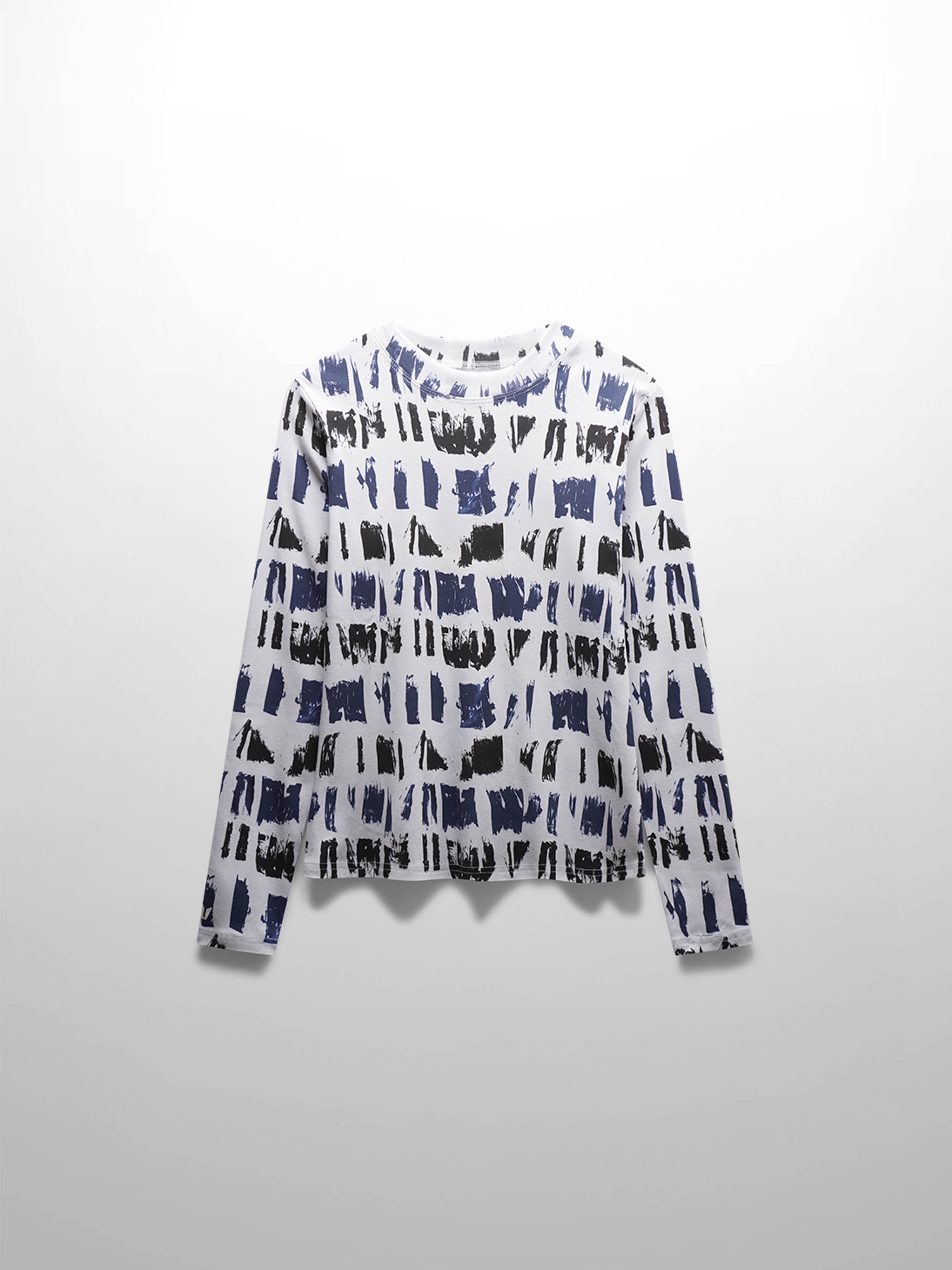 Basic Printed T-shirt-Brushstrokes