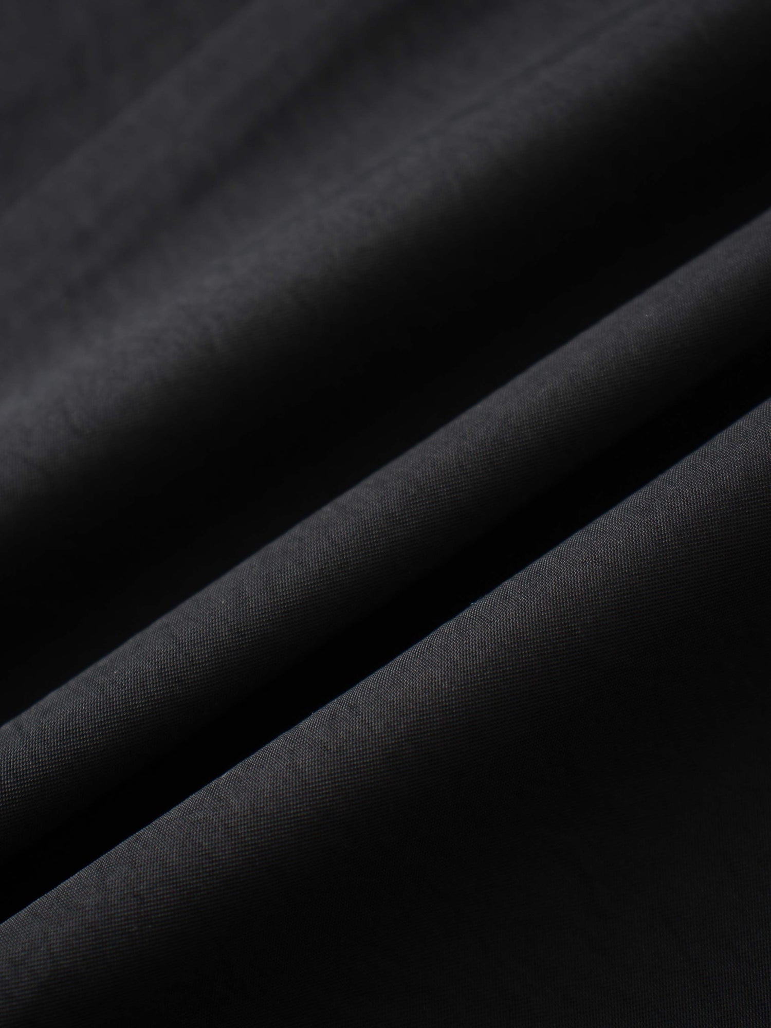 Taffeta Yoke Skirt-Black