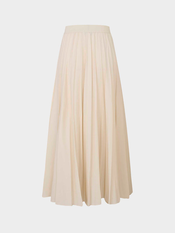 Pleated Skirt 35"-Ivory