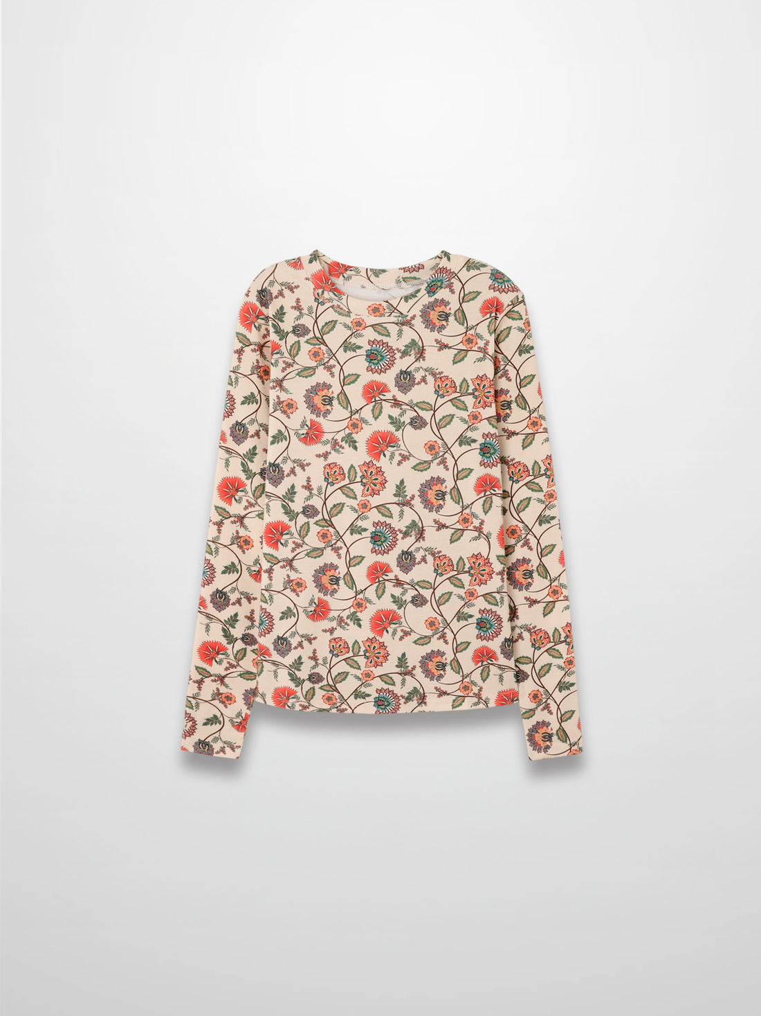 Basic Printed T-shirt-Paisley Floral