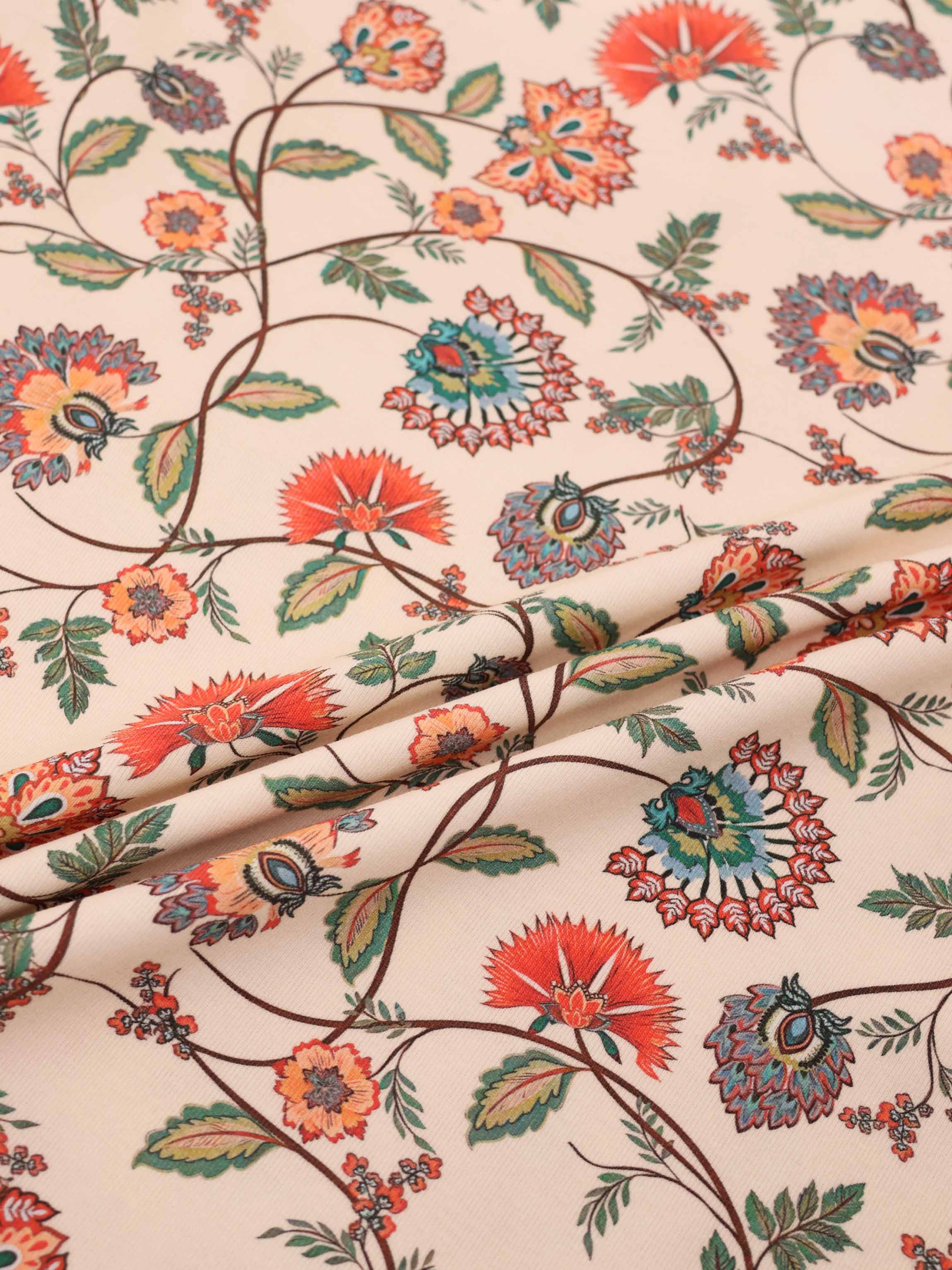 Basic Printed T-shirt-Paisley Floral