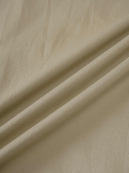 Cotton Yoke Circle Skirt-Tan