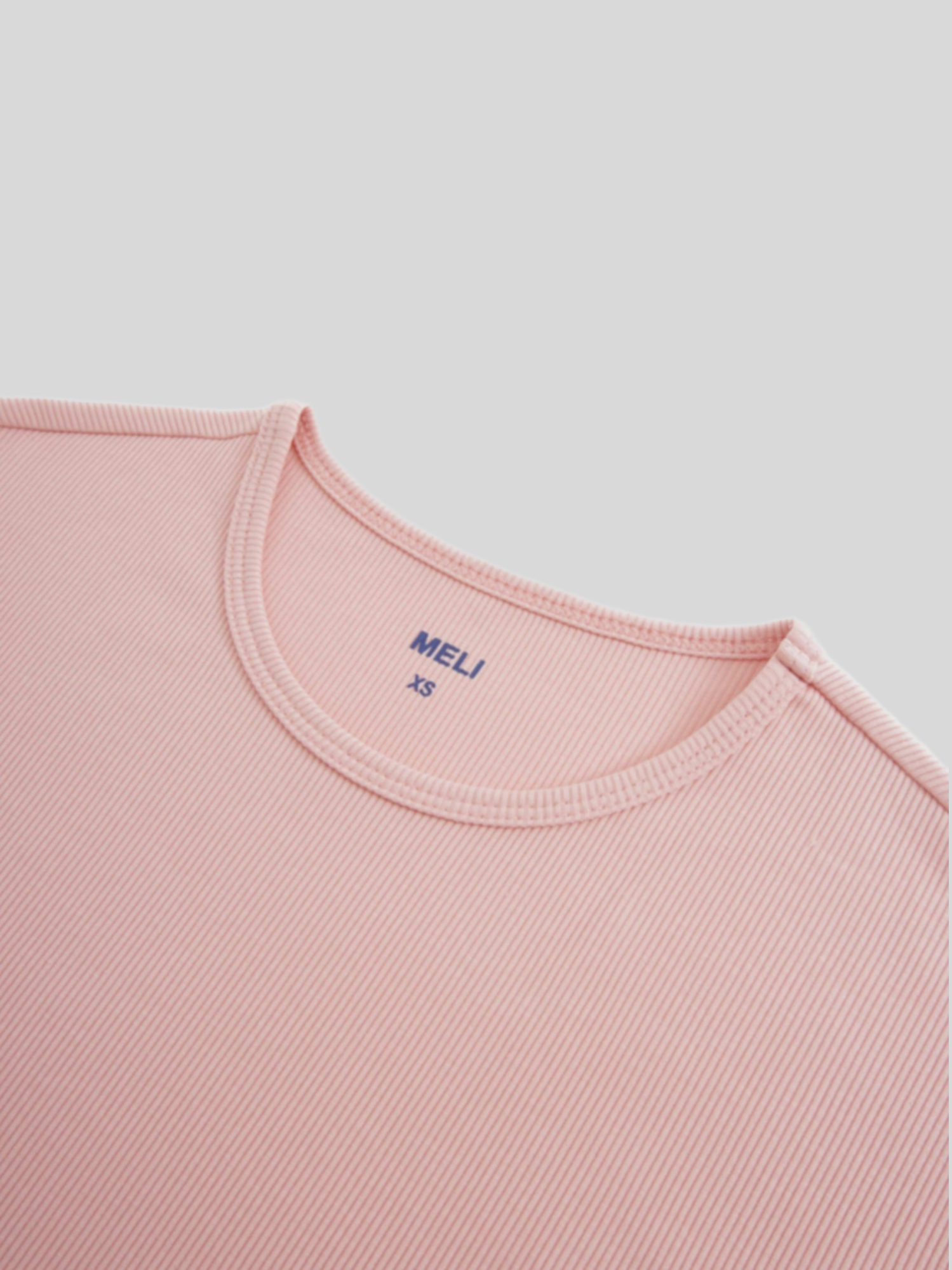 Crew Ribbed Dolman-Peachy Pink