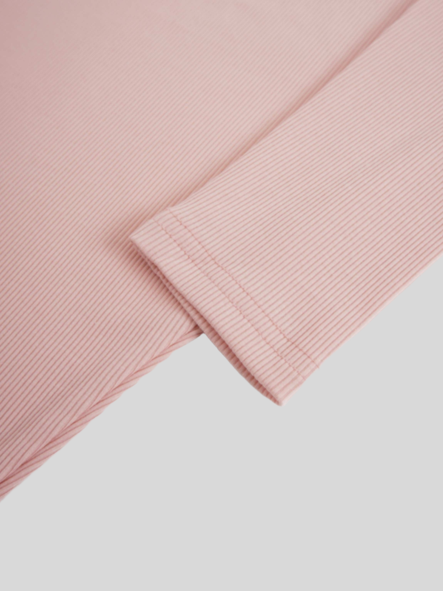 Crew Ribbed Dolman-Peachy Pink