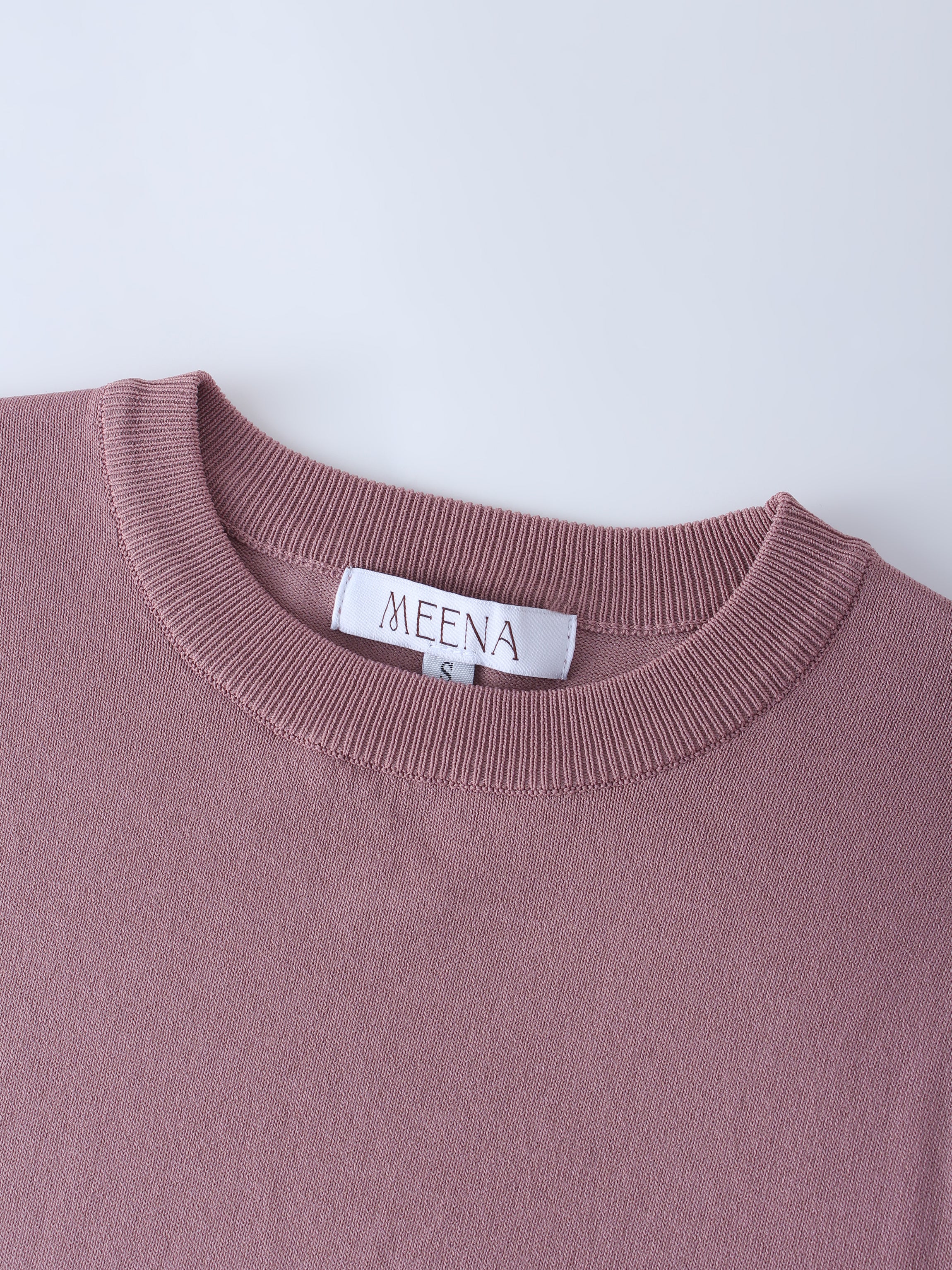 RIBBED WAISTED SWEATER-LILAC