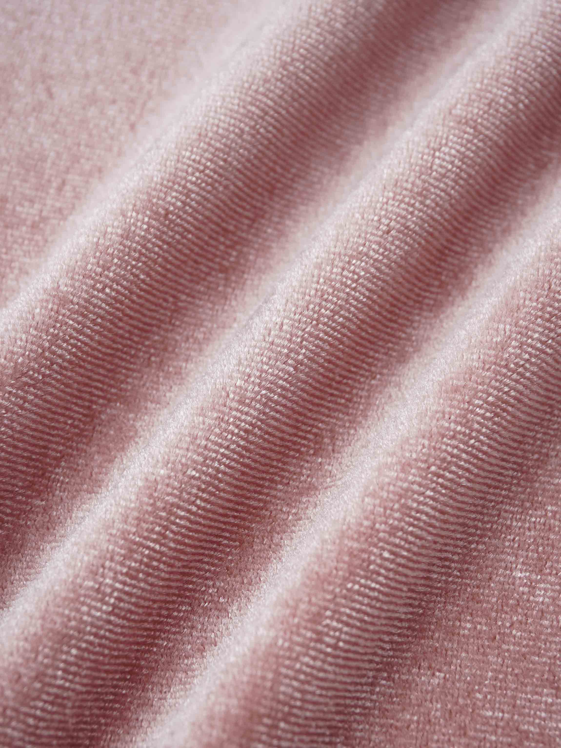 Velour Mock Neck Turtleneck-Blush