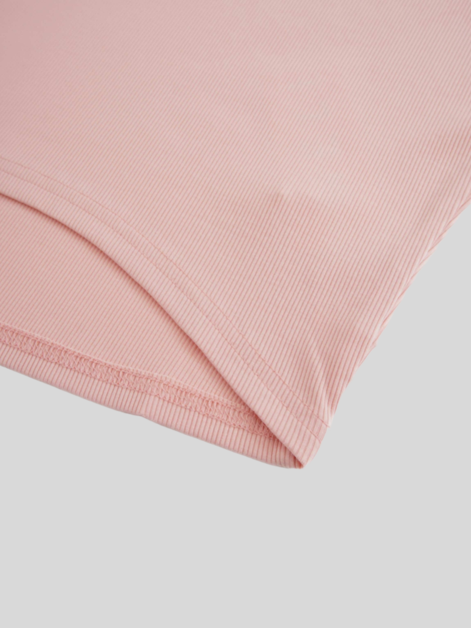 Crew Ribbed Dolman-Peachy Pink