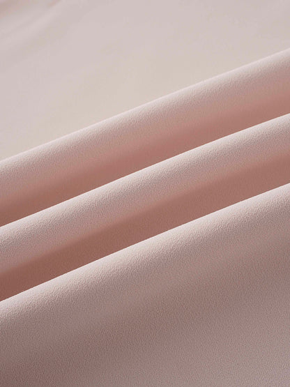 Crepe Slip Dress-Pink