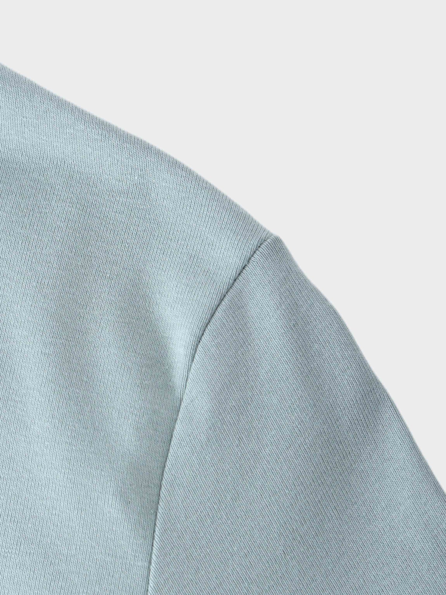 V Bottom T-Shirt-Light Blue