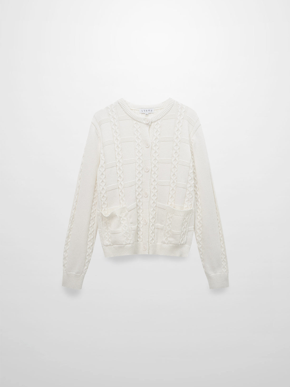 Cable Design Cardigan-Ivory