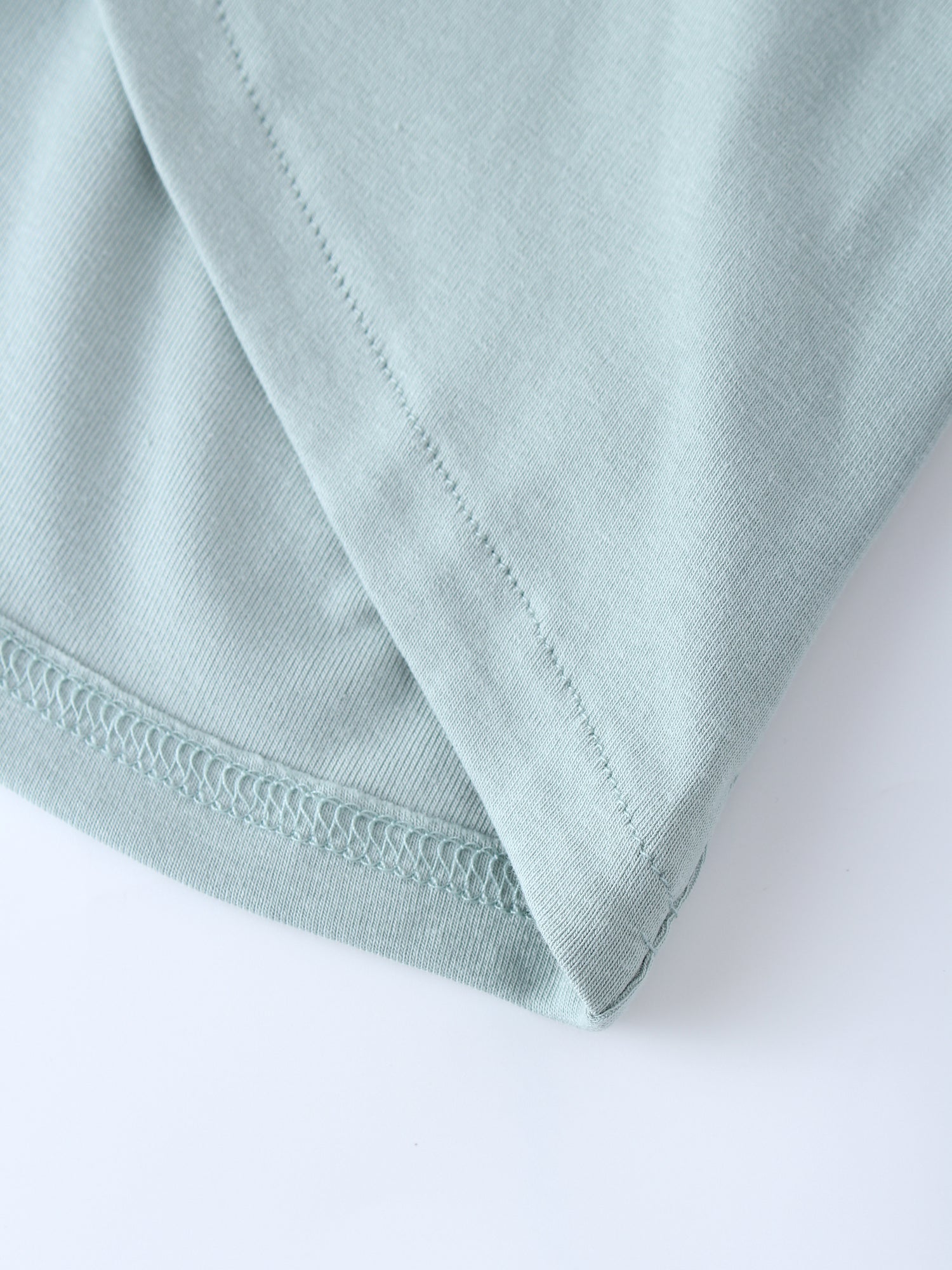 V Bottom T-Shirt-Sage