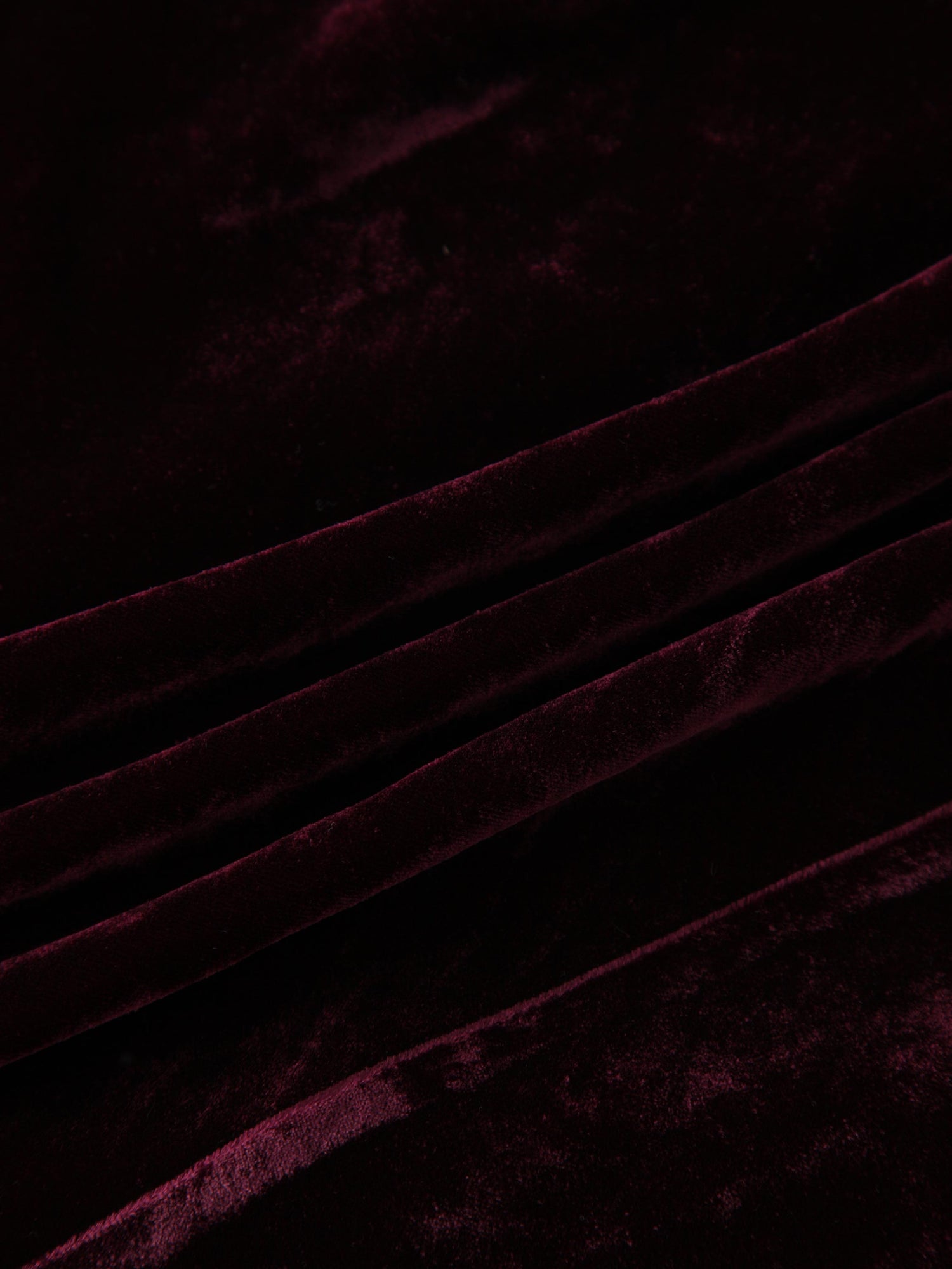 Velvet Slip Skirt-Burgundy