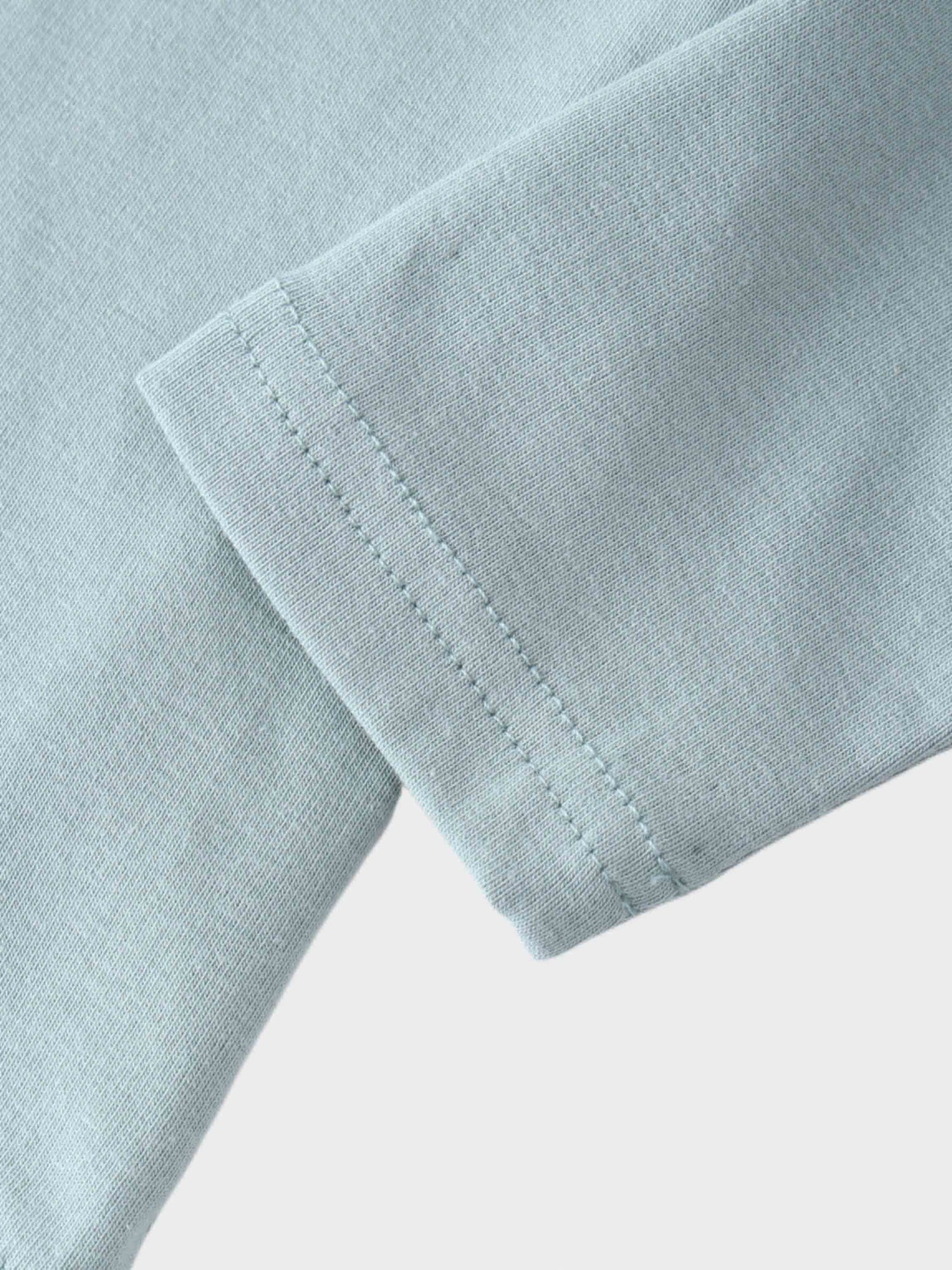 V Bottom T-Shirt-Light Blue