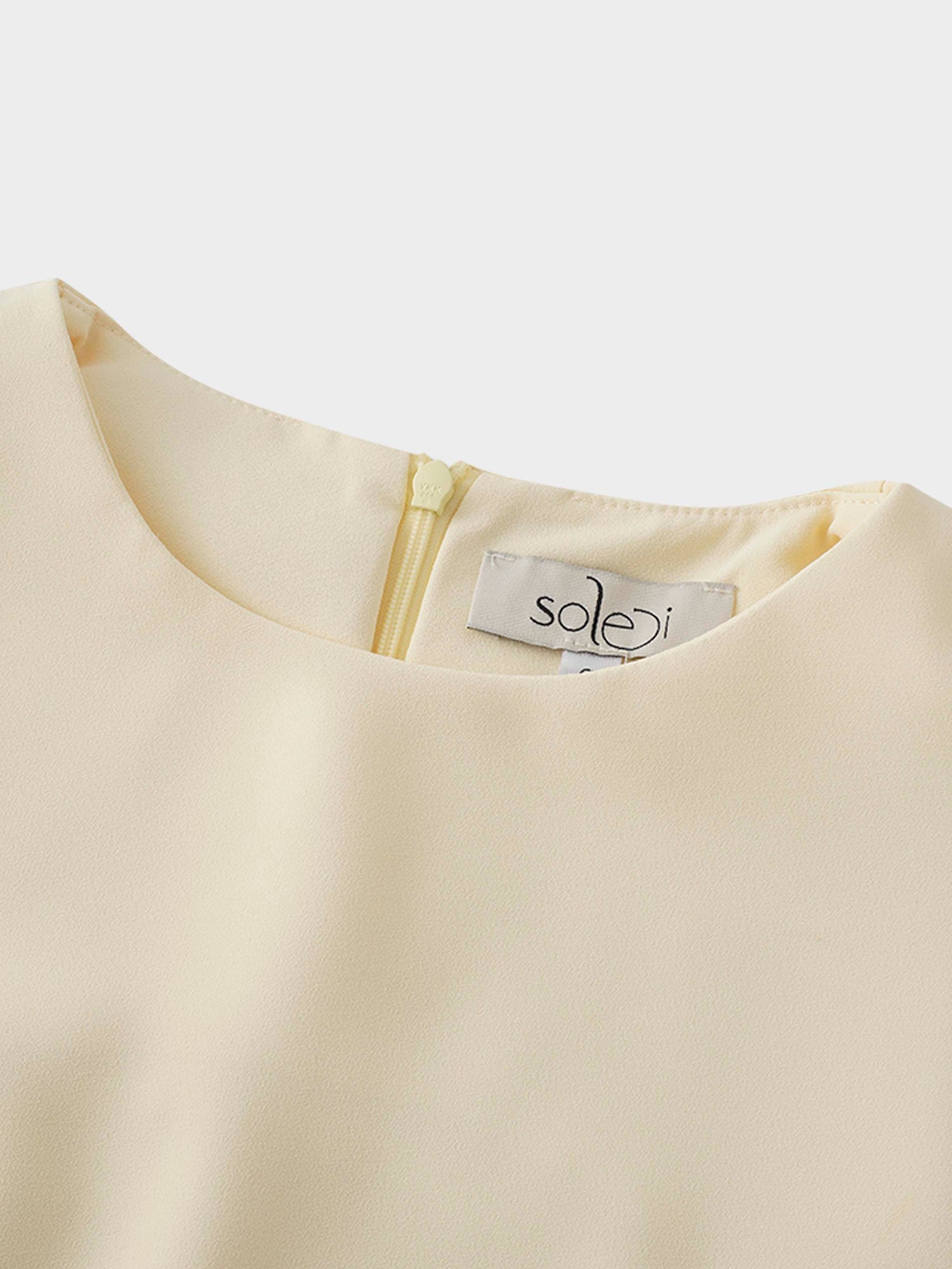 Crepe Slip Dress-Yellow