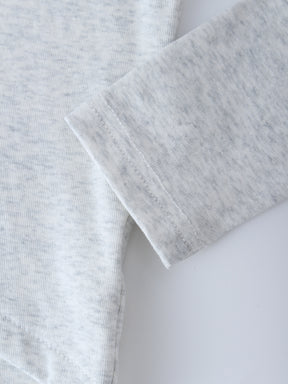 V Bottom T-Shirt-Heathered Grey