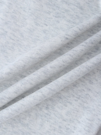 V Bottom T-Shirt-Heathered Grey