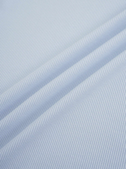 Ribbed Crew Bomber-Light Blue