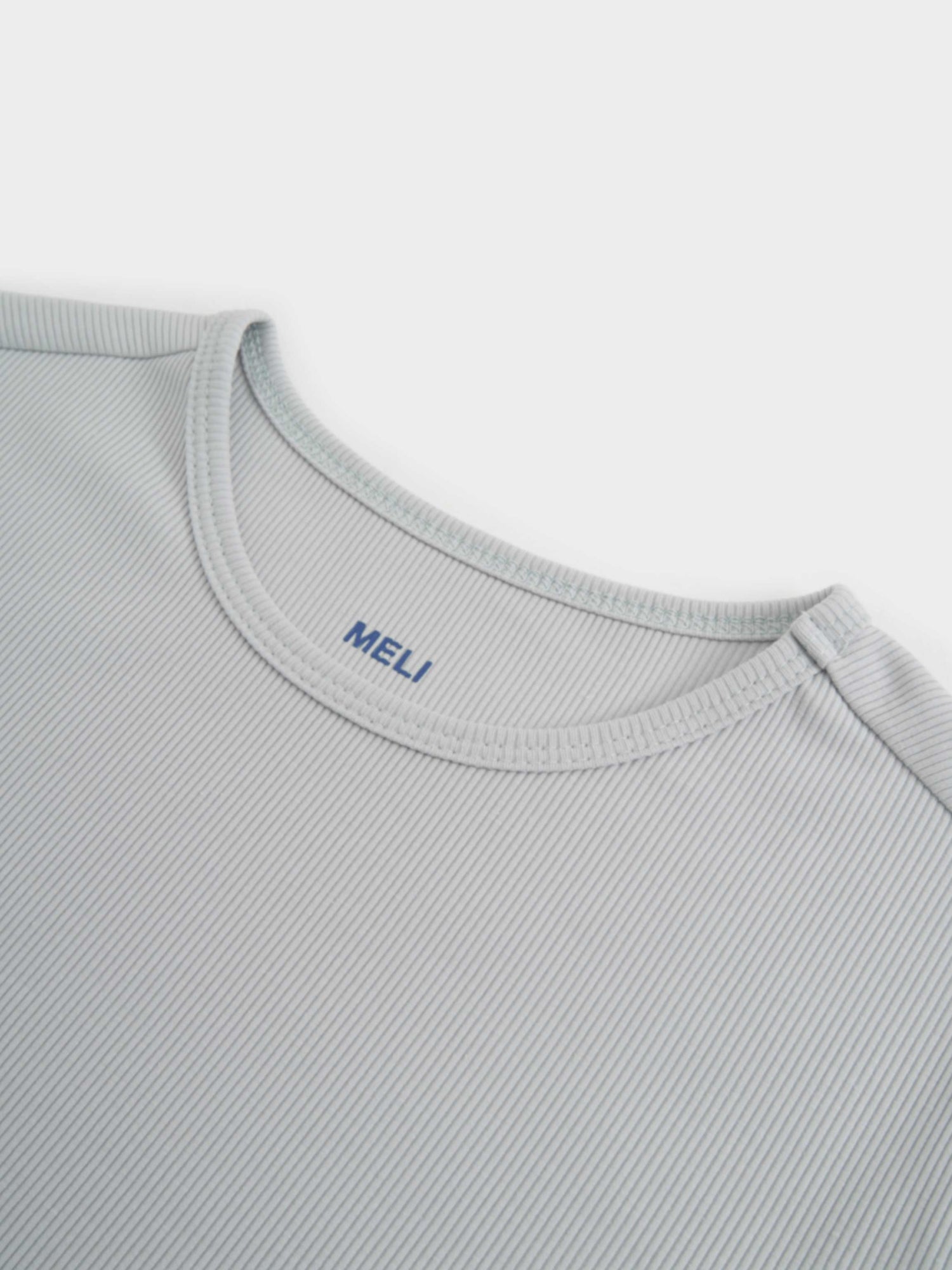 Ribbed Crew Bomber-Grey