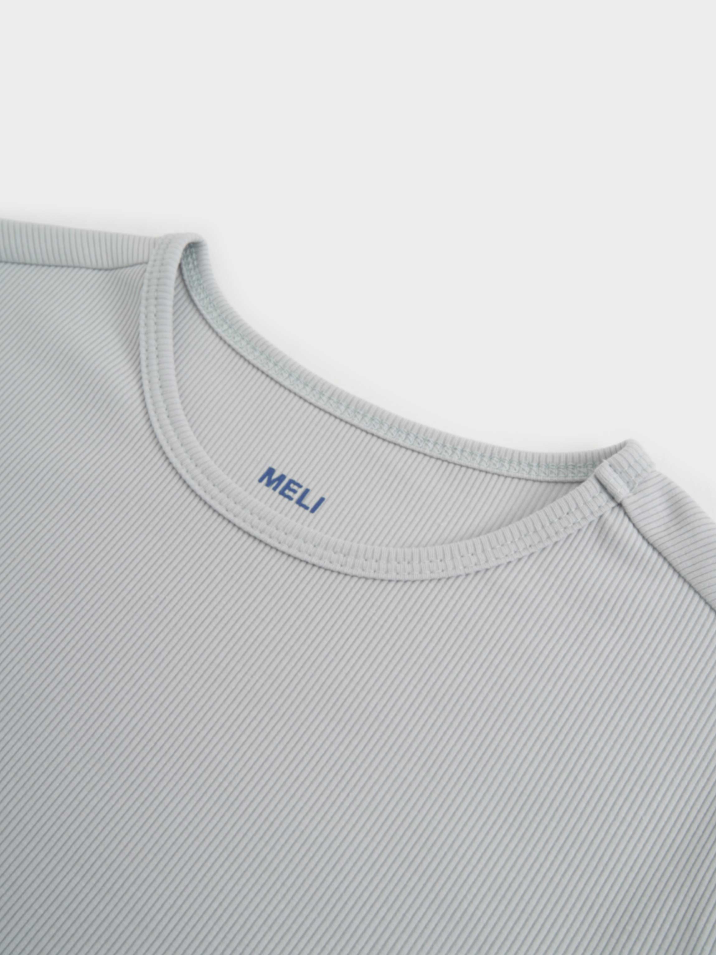 Ribbed Crew Bomber-Grey