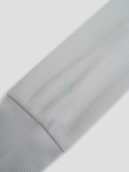 Ribbed Crew Bomber-Grey
