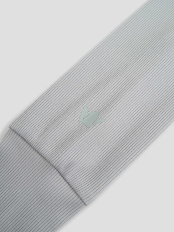 Ribbed Crew Bomber-Grey