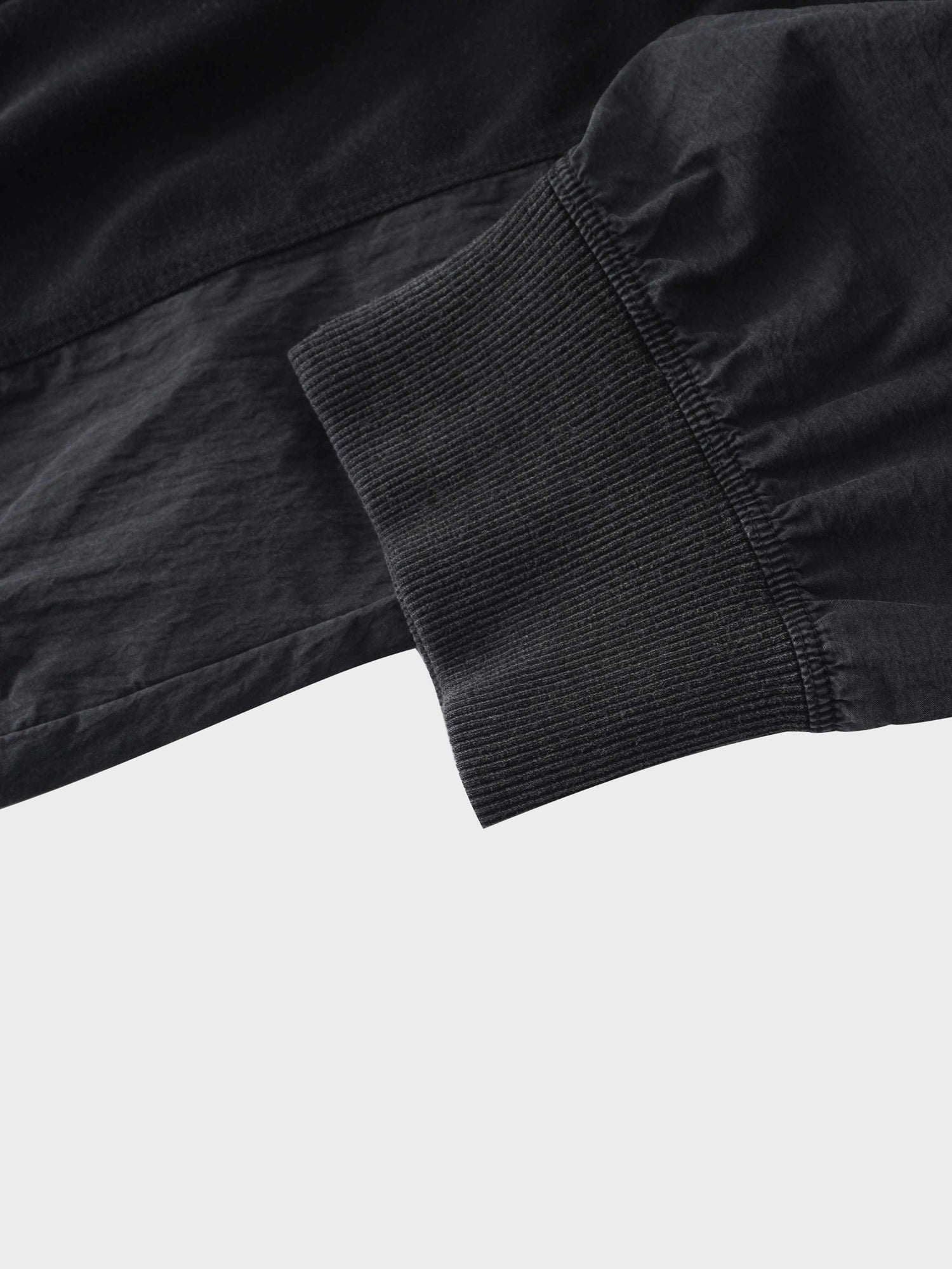 Washed Dolman Bomber Tee-Black