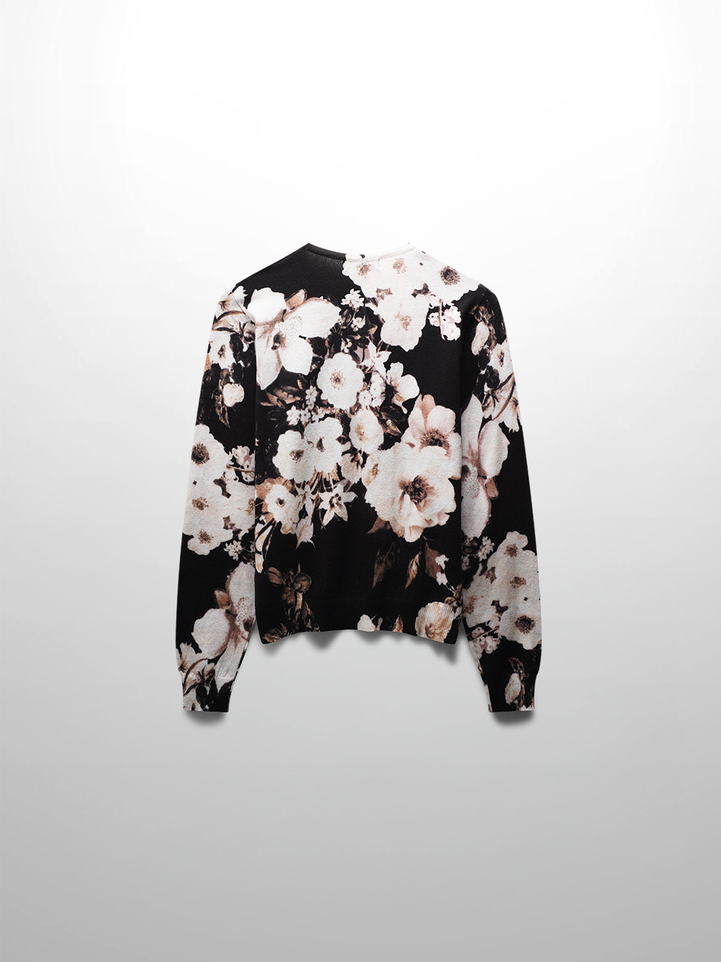 Printed Sweater-Gold Floral