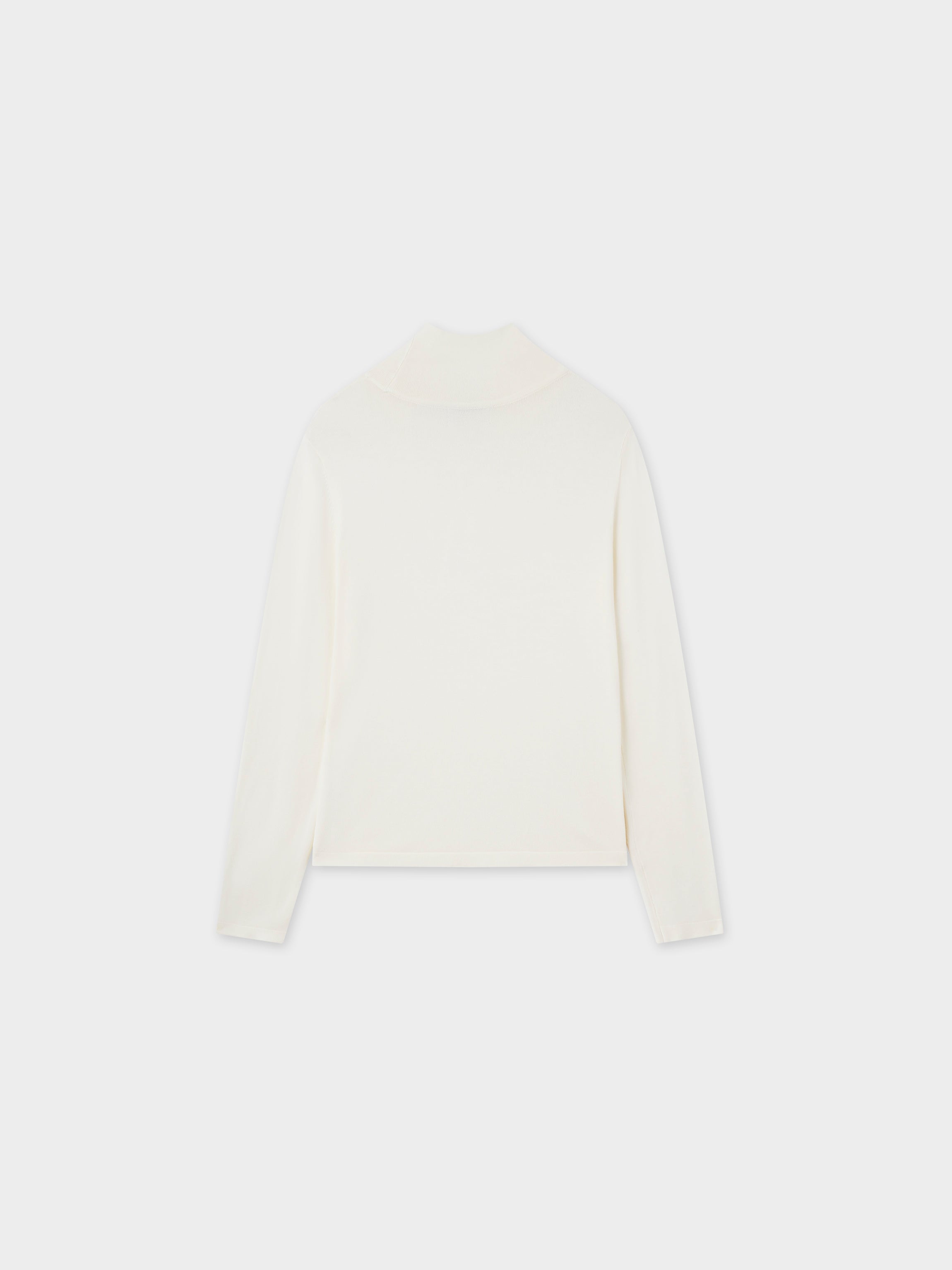 Knit Turtleneck-Cream