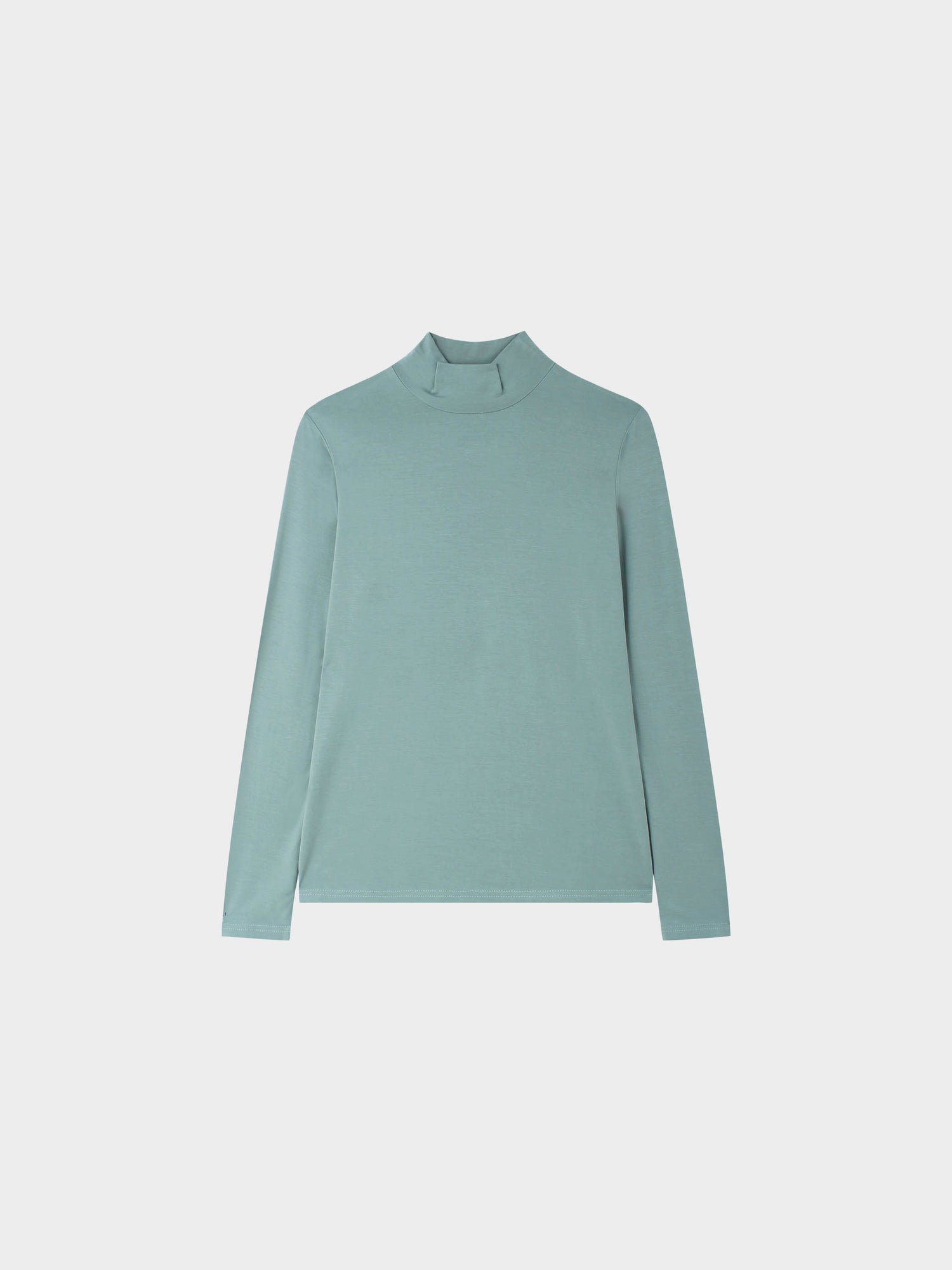 Modal Turtleneck Long Sleeve-Seafoam