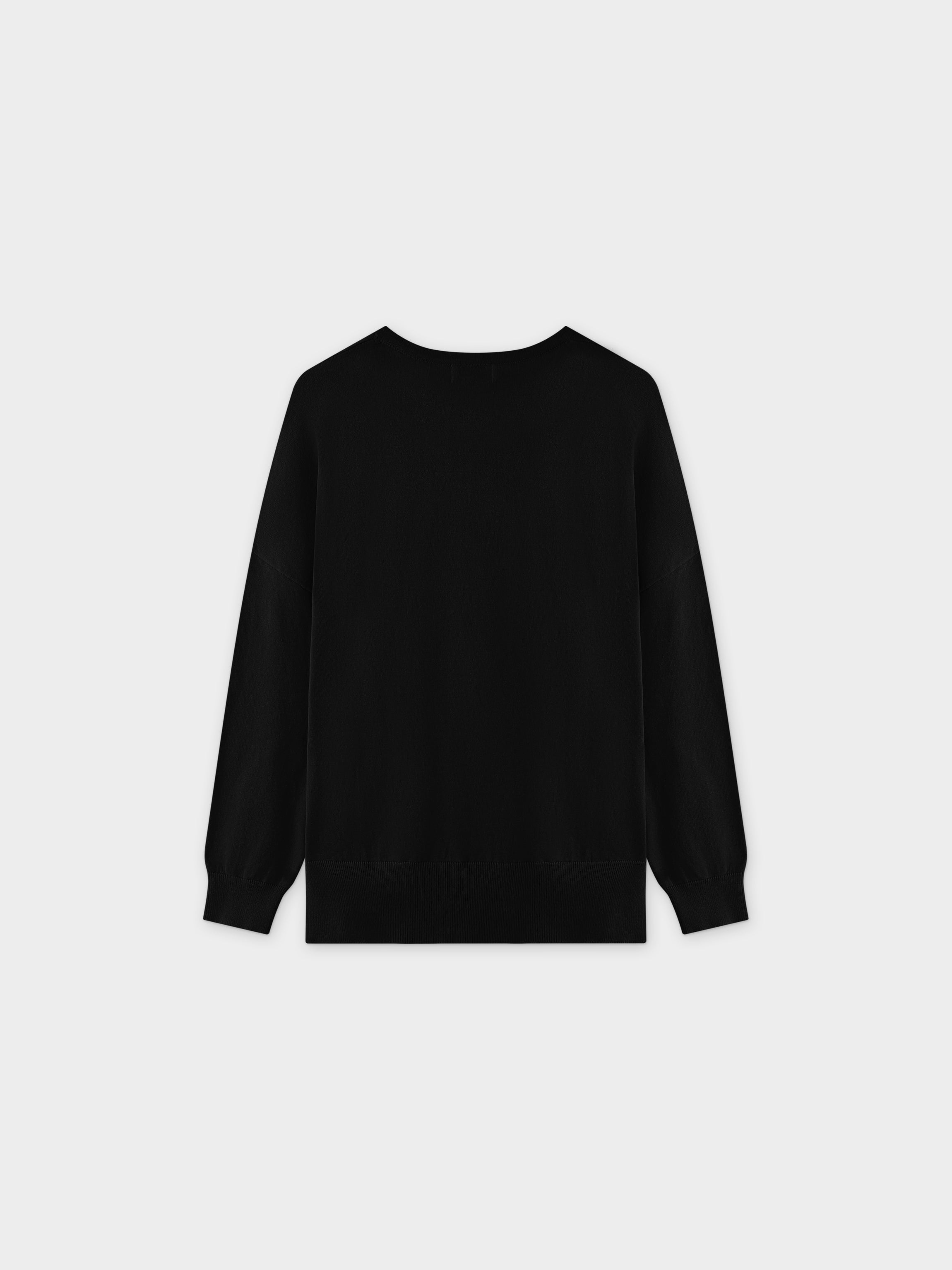 Oversized Lightweight Sweater-Black