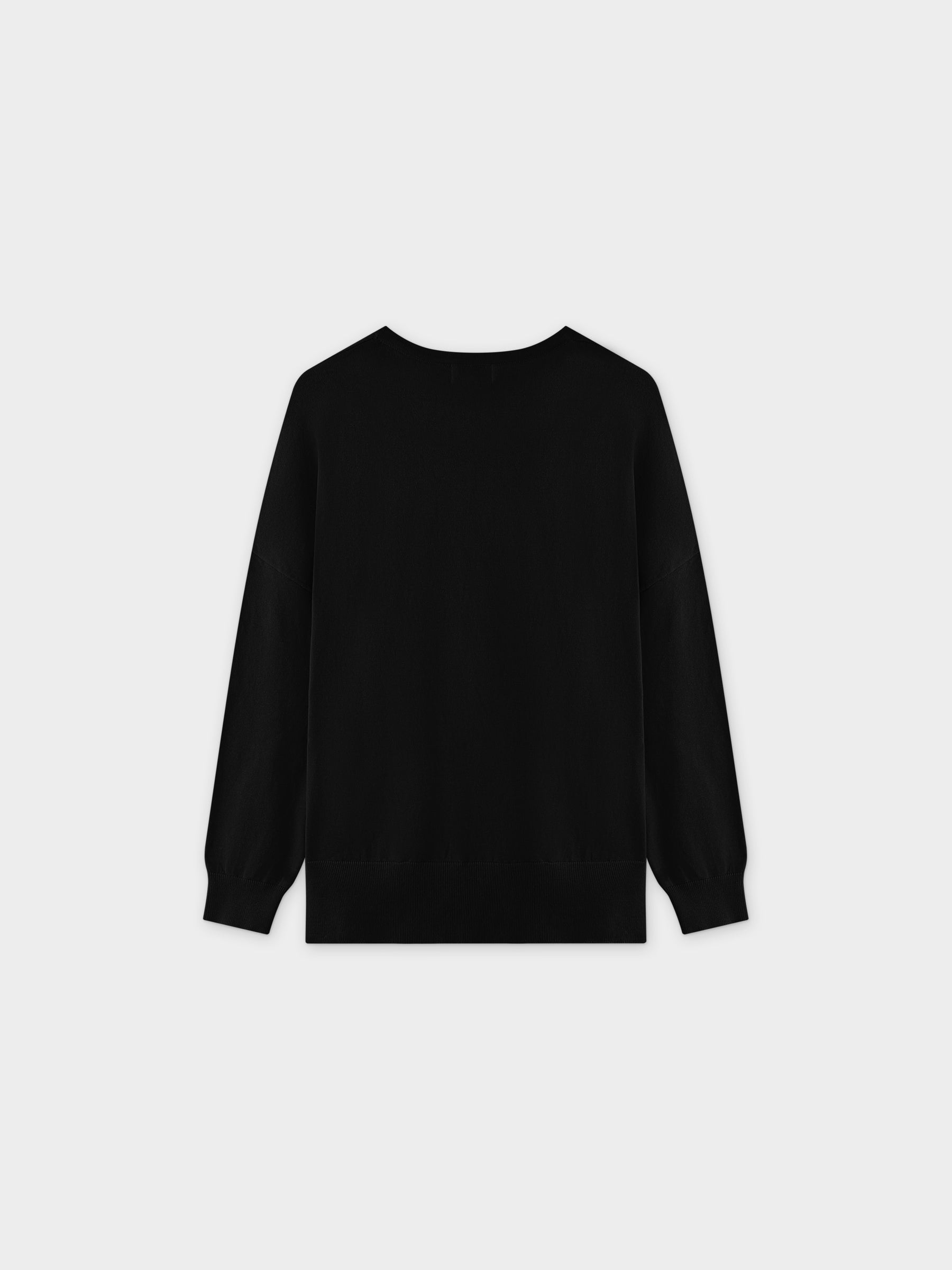 Oversized Lightweight Sweater-Black