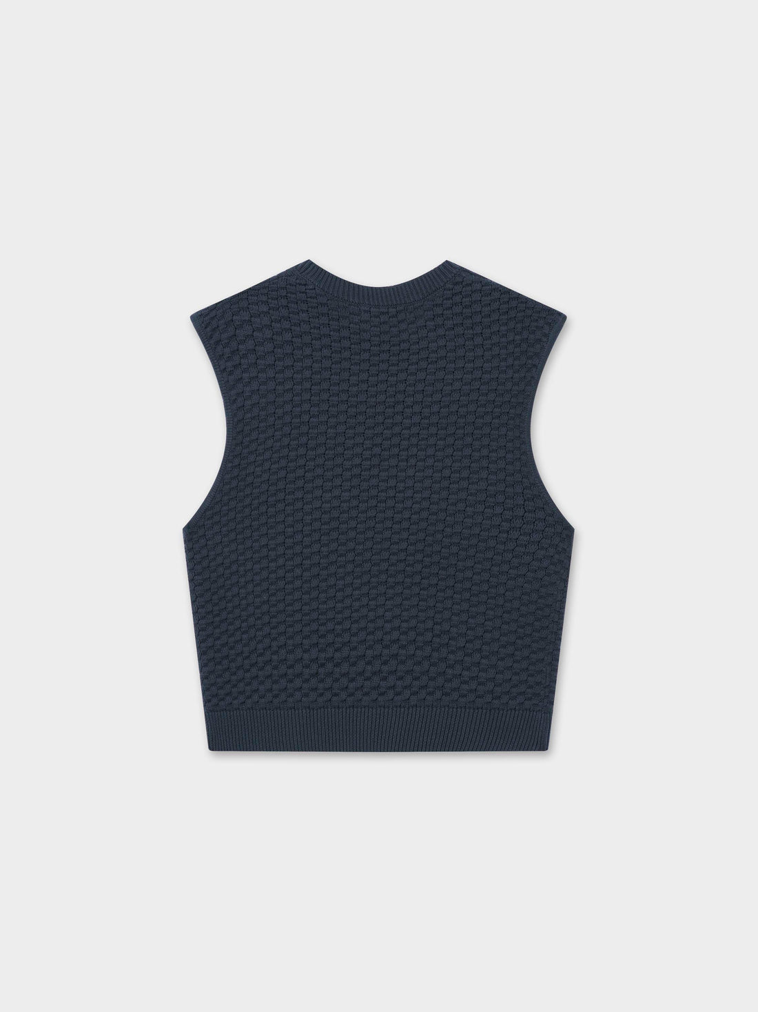 Box Weave Vest-Hunter Green