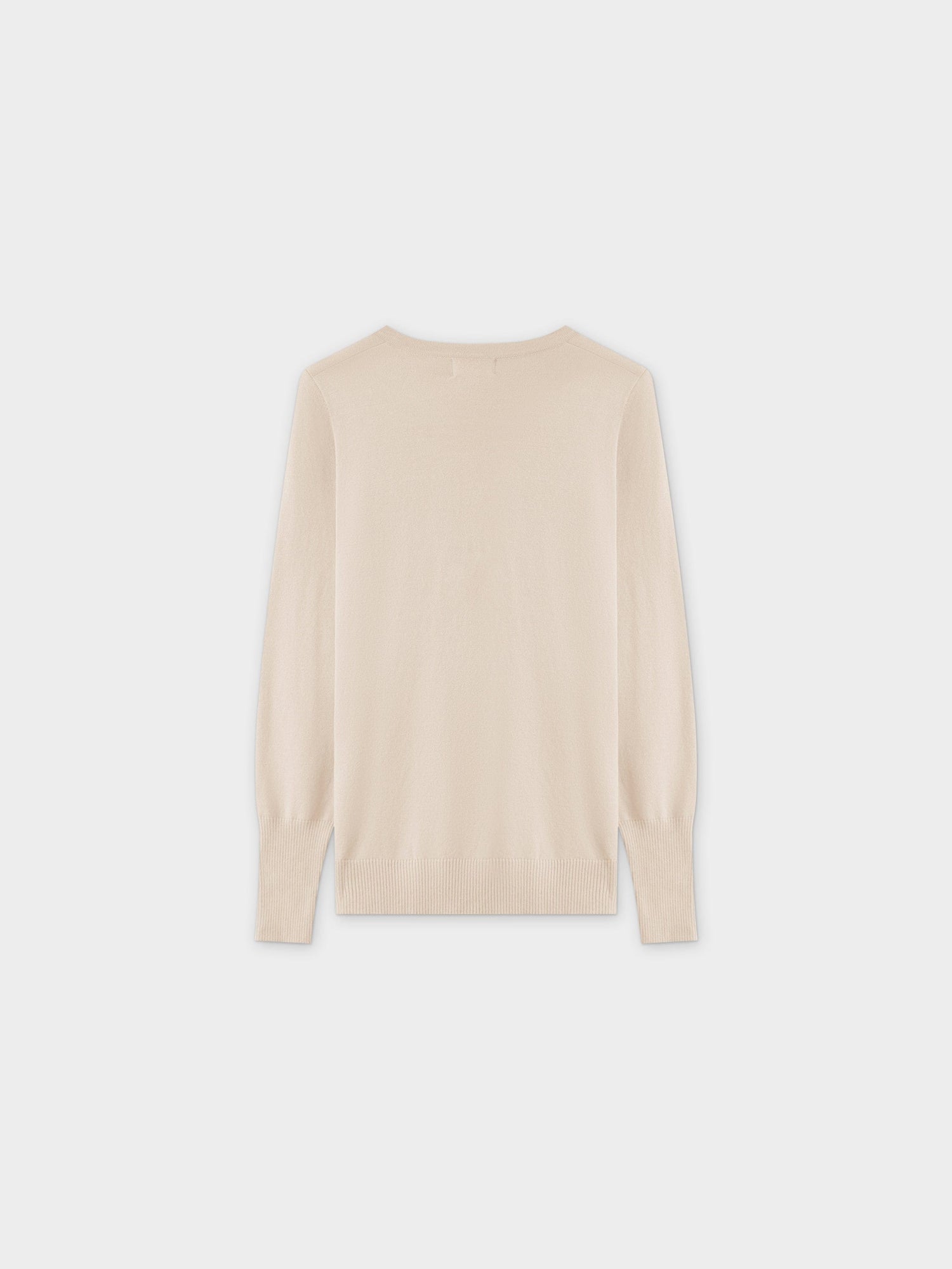 Basic Crew Sweater LS-Ivory