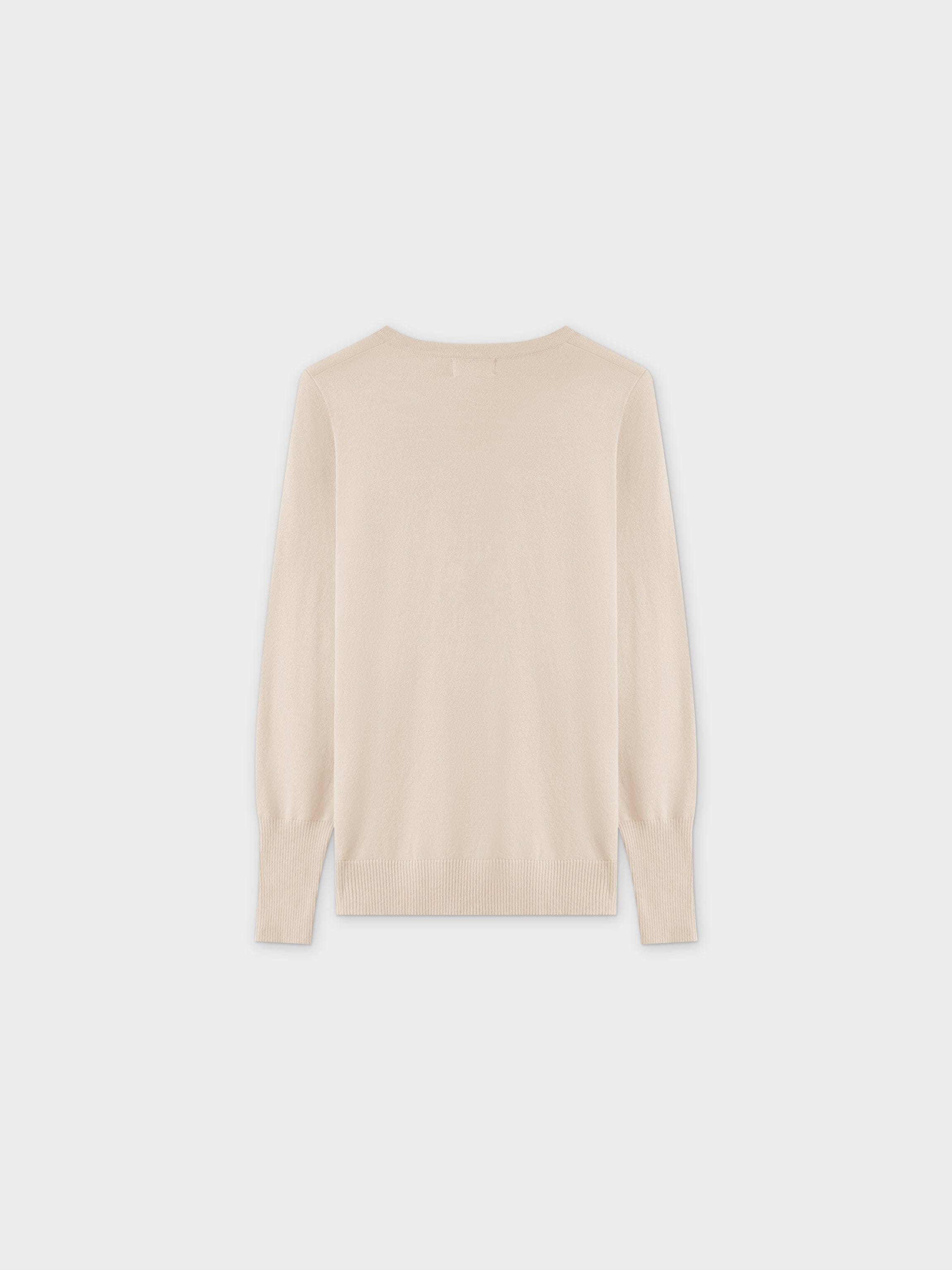 Basic Crew Sweater LS-Ivory