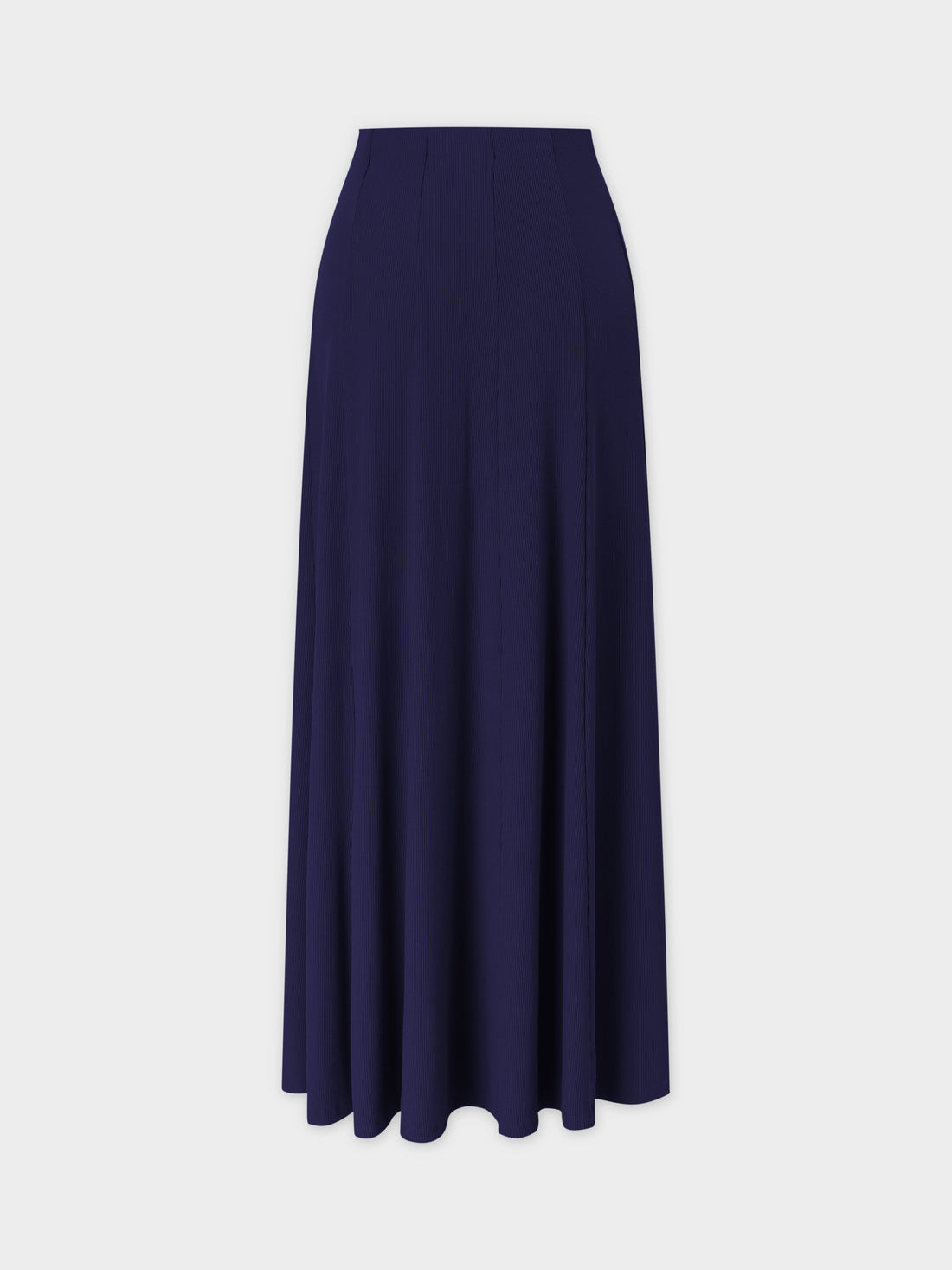 Panel Ribbed Skirt-Navy