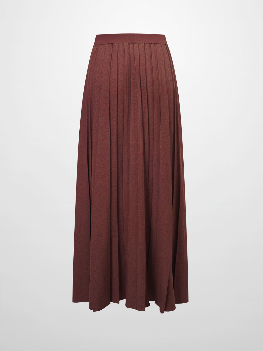 Marni Pleated Skirt 37&quot;-Burnt Berry