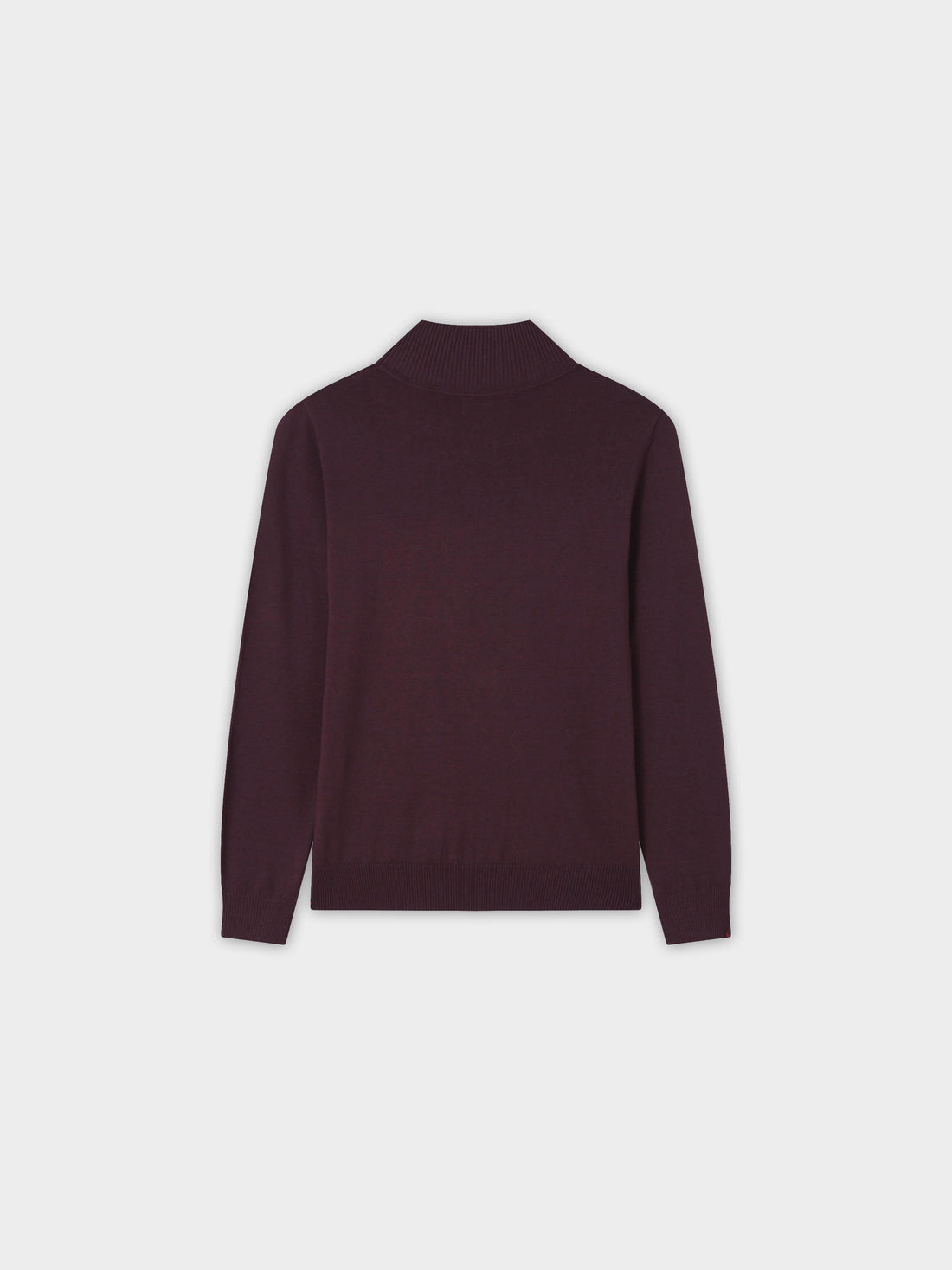 Beaded Turtleneck-Burgundy