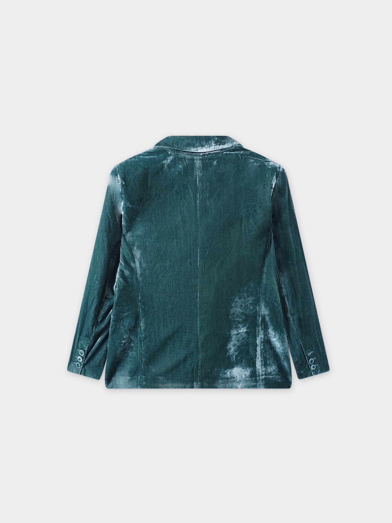 Velvet Blazer-Teal