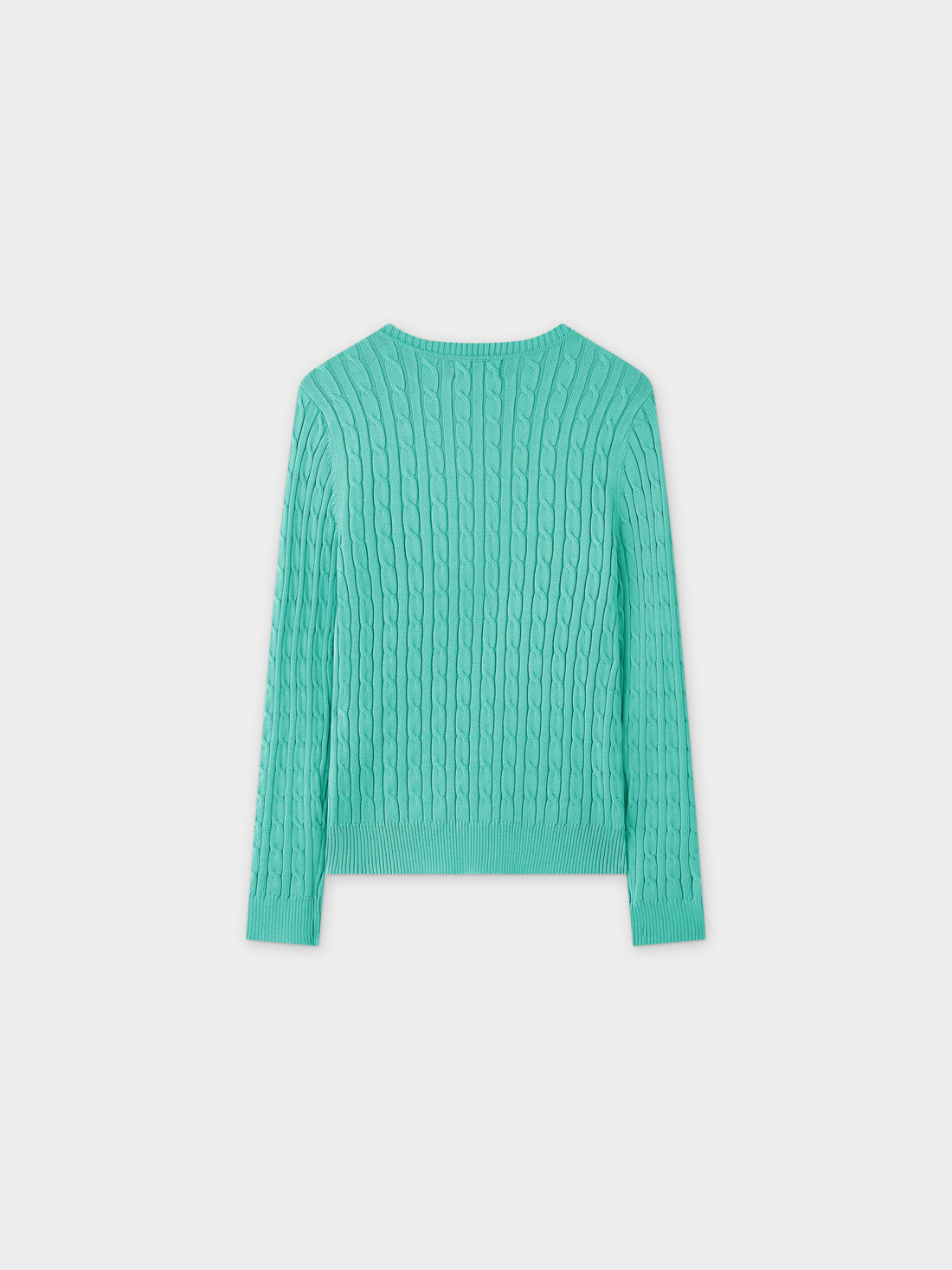 Knit Cable Sweater-Mint