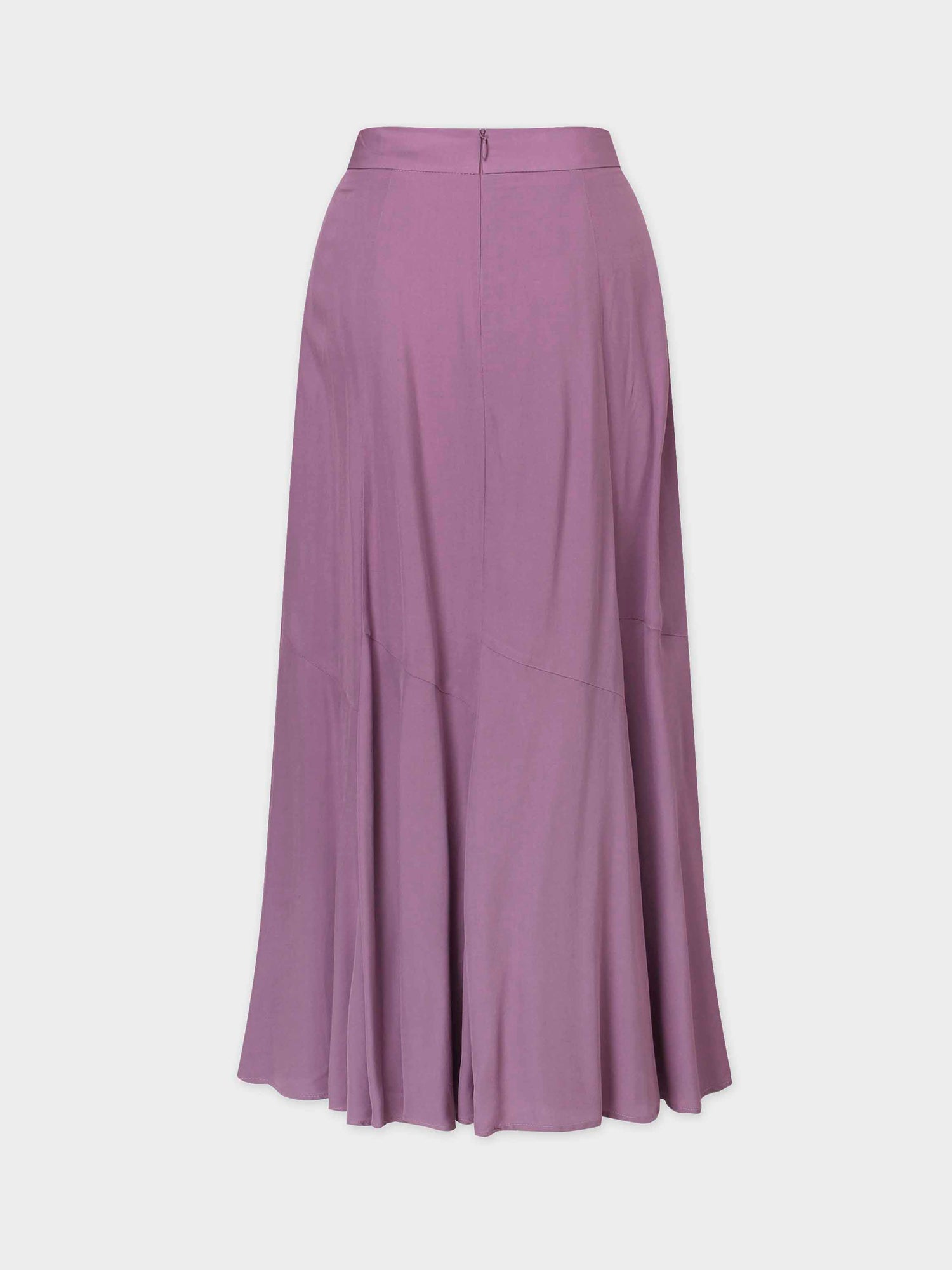 TRUMPET FLARE SKIRT-LILAC