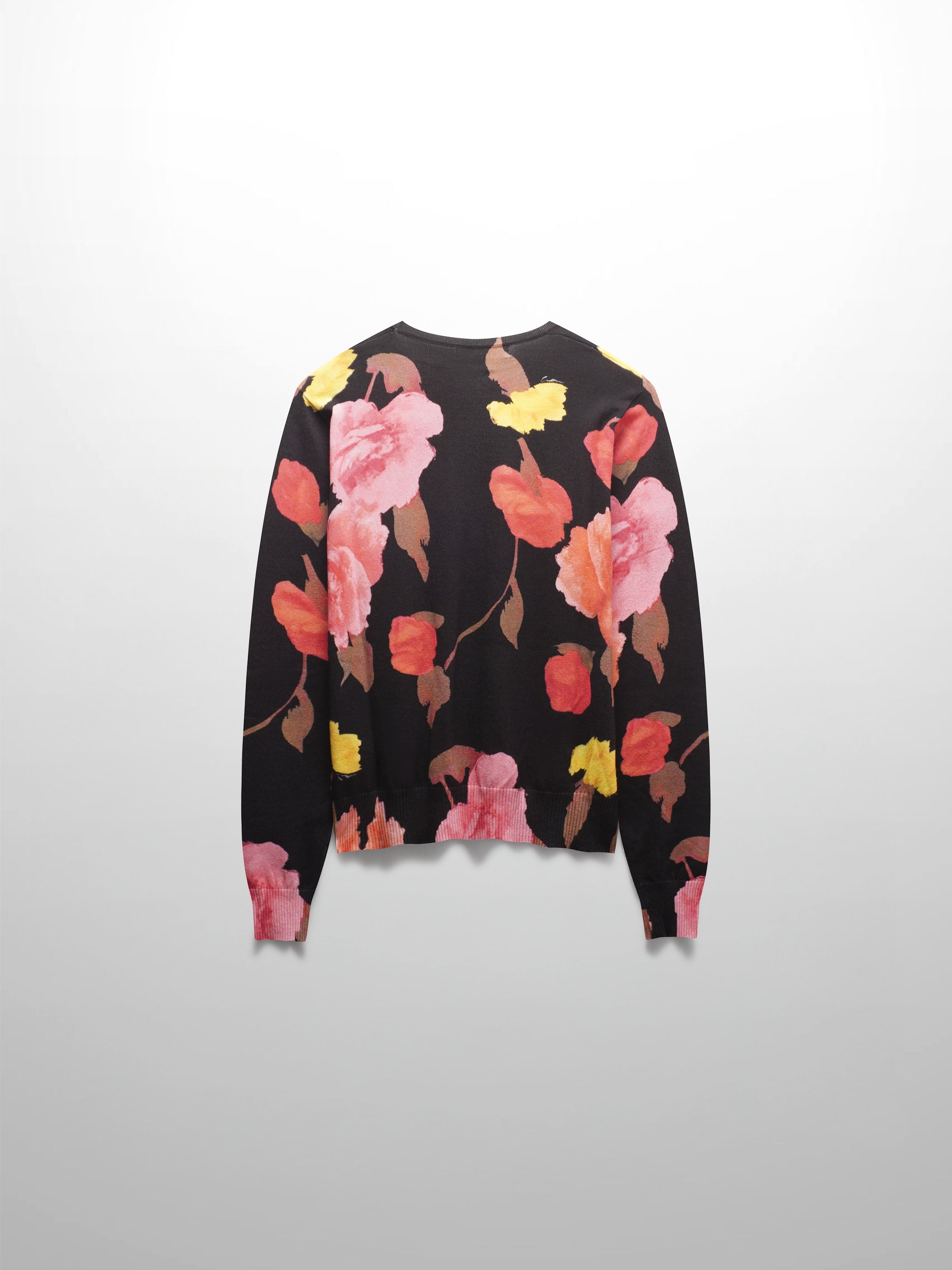 Printed Sweater-Floral Sunset