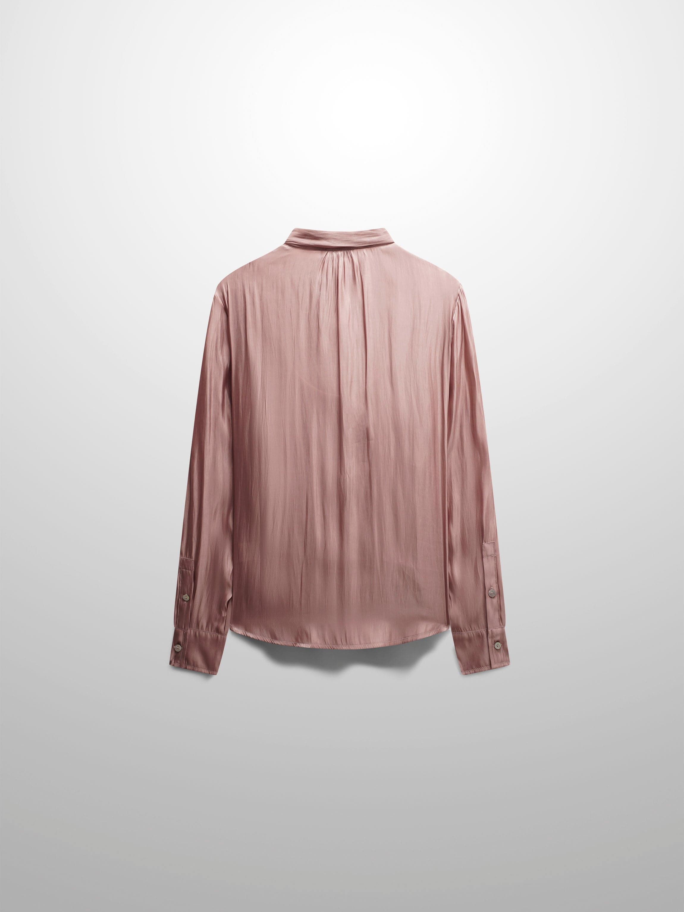 Shimmer Tie Blouse-Champagne