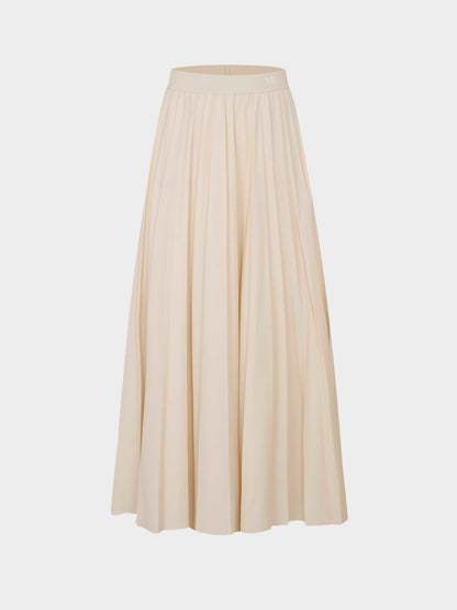Pleated Skirt 35"-Ivory