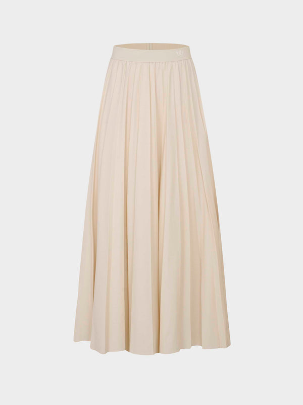 Pleated Skirt 35"-Ivory