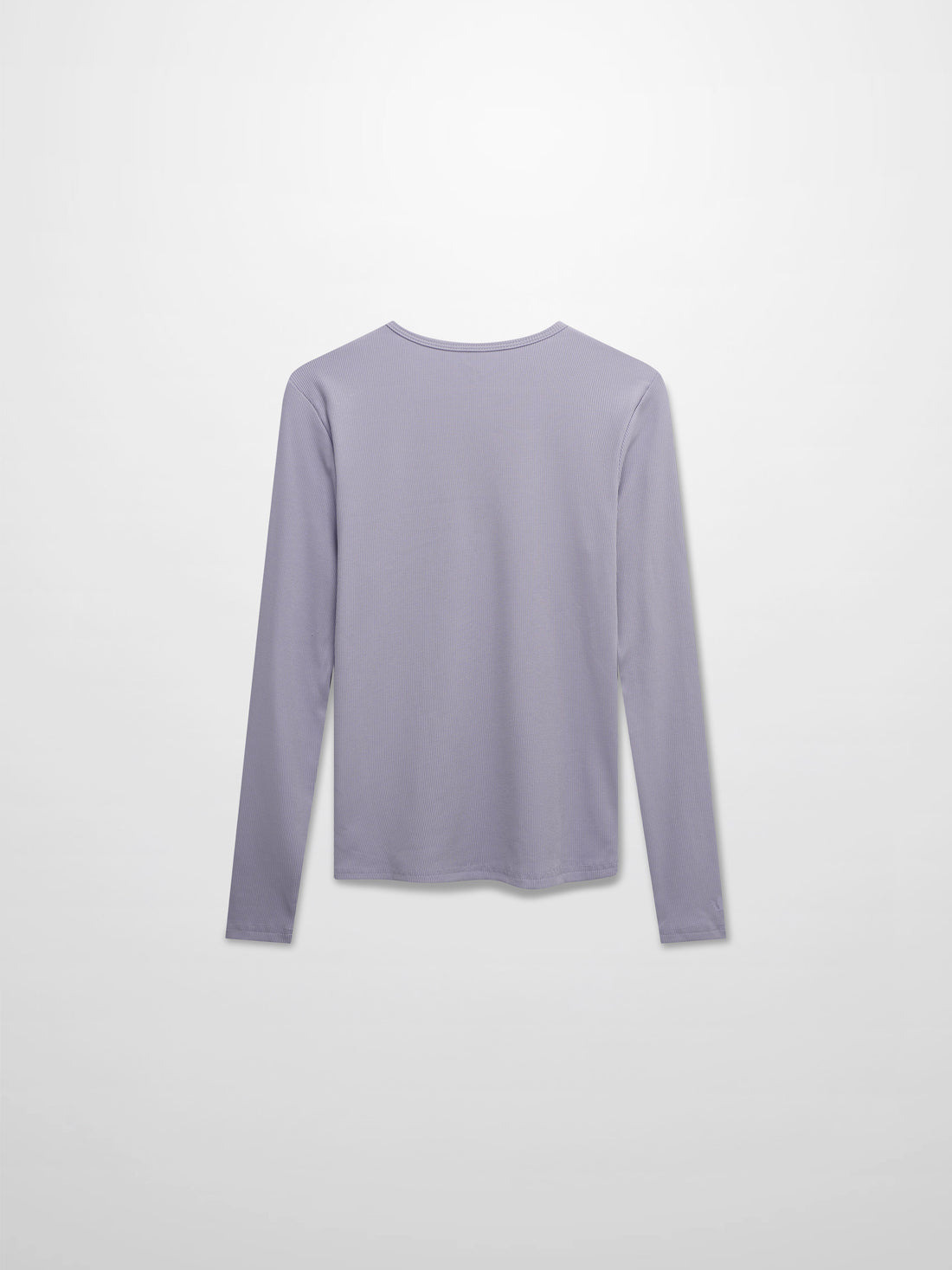 Soft Ribbed High V Tee-Lilac