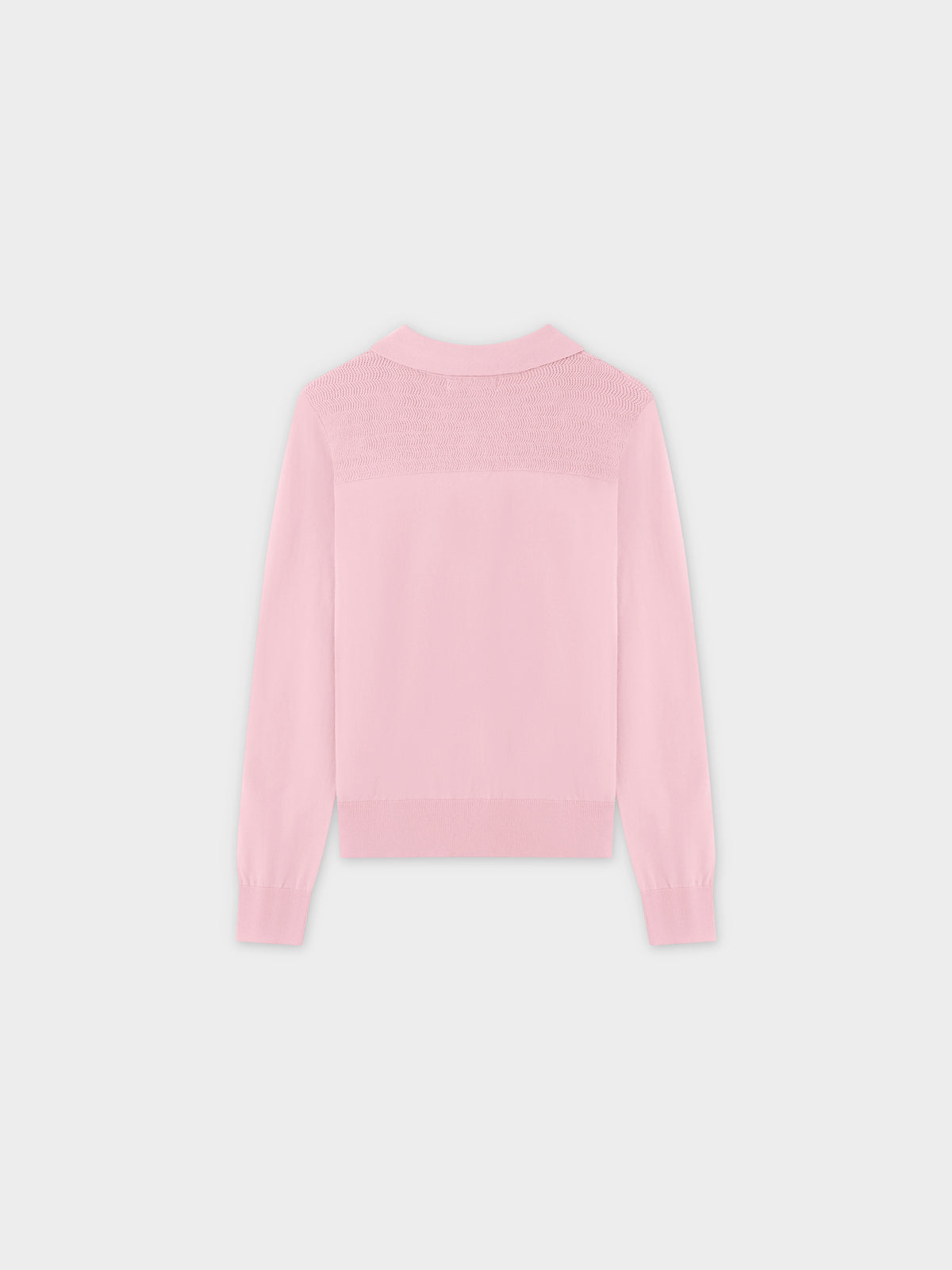 Mesh Top Sweater-Light Pink