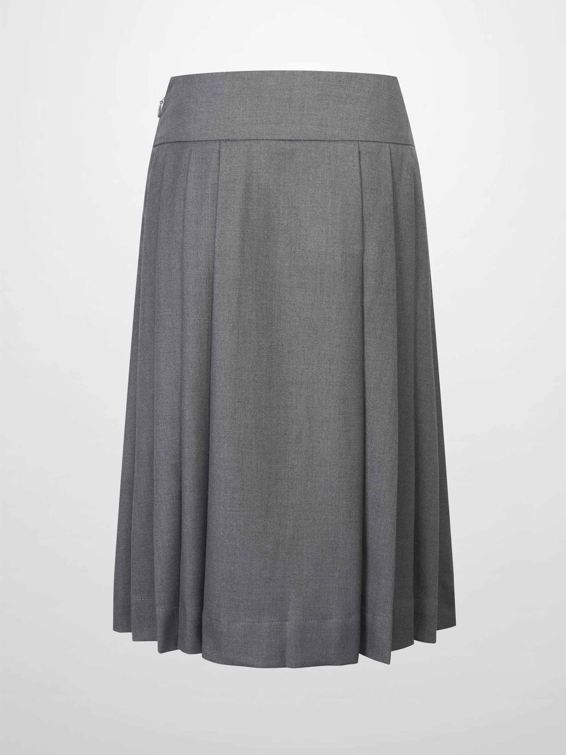 Yoke Pleated Skirt-Grey